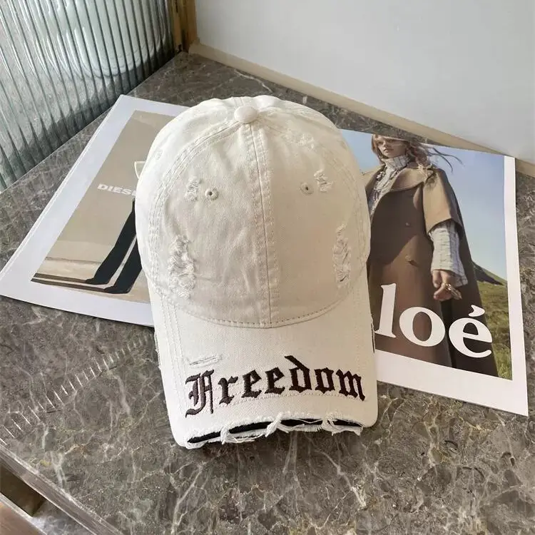 Spring Cap Set with Broken Brim & Personalized Text — feature 14