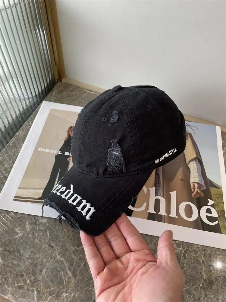 Spring Cap Set with Broken Brim & Personalized Text — feature 24