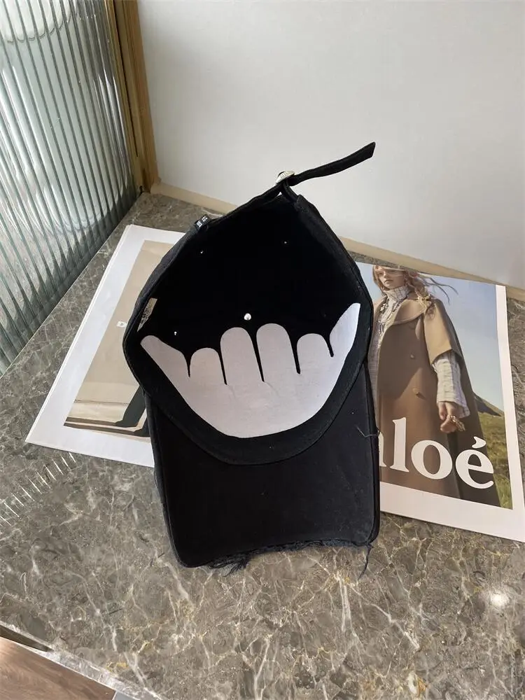 Spring Cap Set with Broken Brim & Personalized Text — feature 26