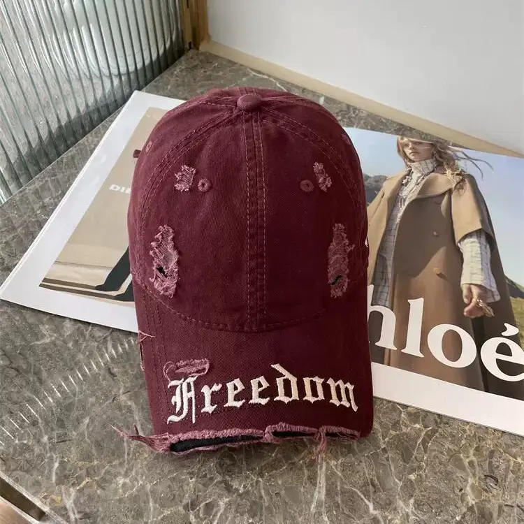 Spring Cap Set with Broken Brim & Personalized Text - Image 4