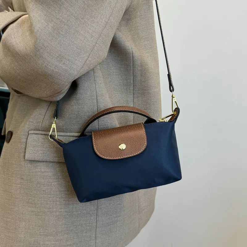 Blue Mini Shoulder Crossbody Bag with Mobile Phone Holder - Image 6