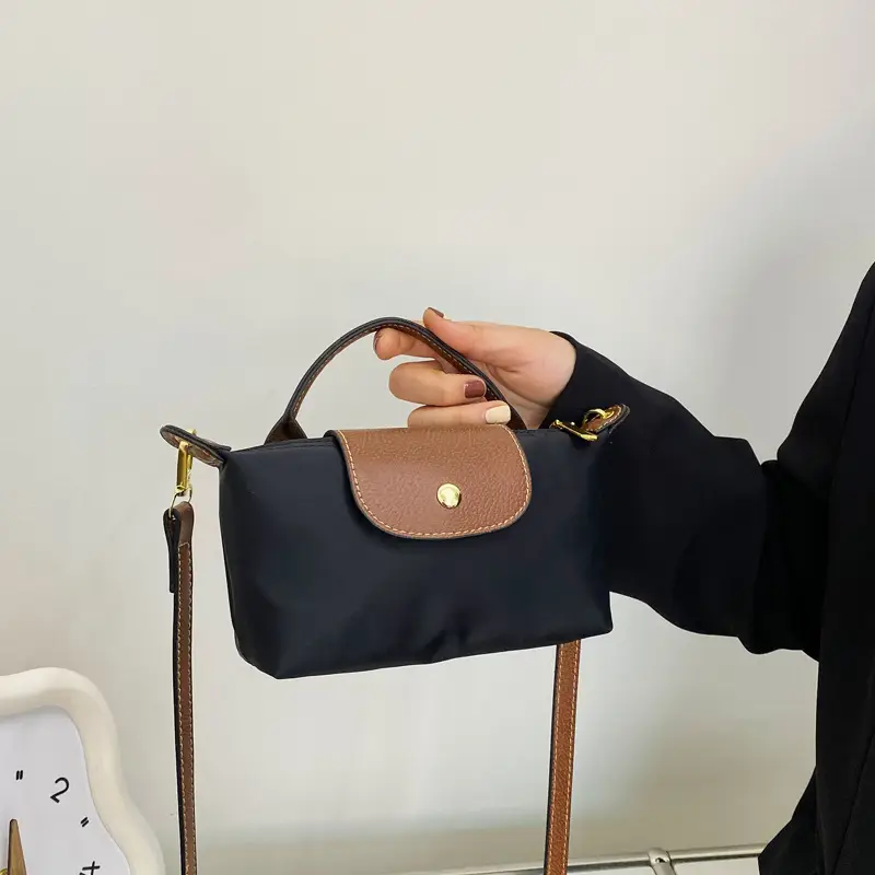 Blue Mini Shoulder Crossbody Bag with Mobile Phone Holder - Image 7