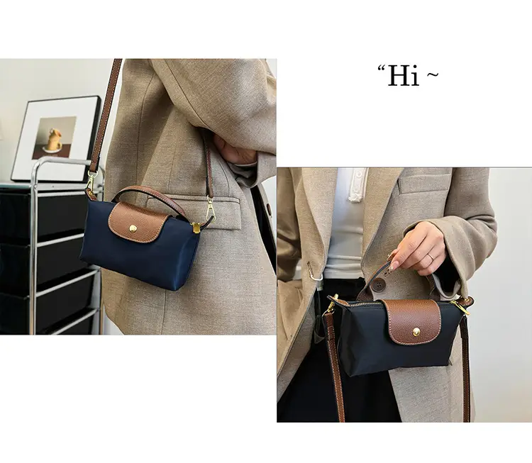 Blue Mini Shoulder Crossbody Bag with Mobile Phone Holder — feature 2