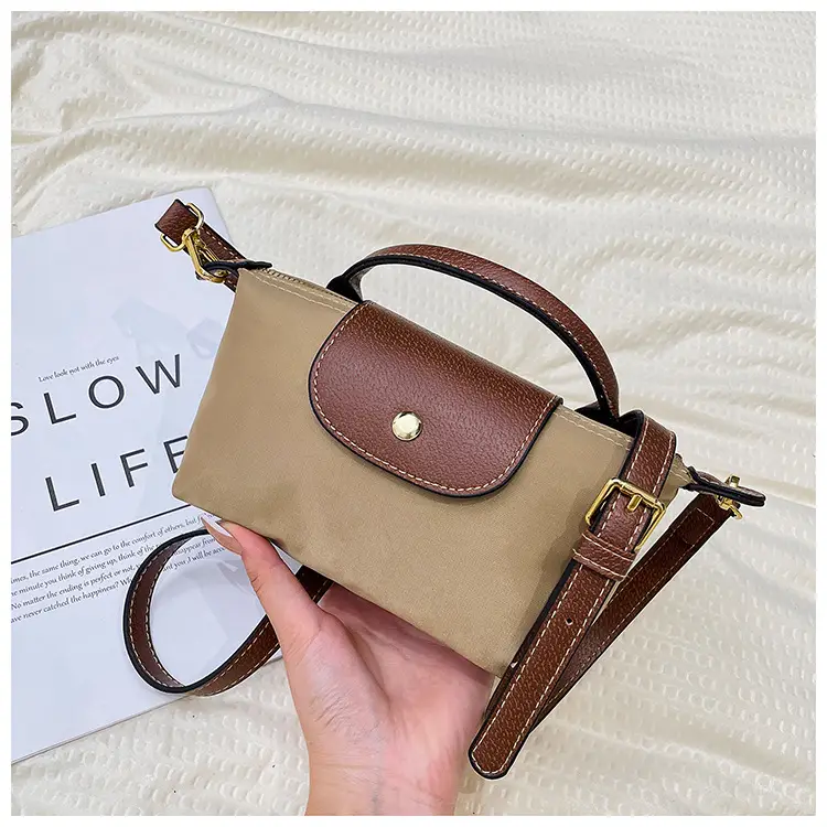 Blue Mini Shoulder Crossbody Bag with Mobile Phone Holder - Image 2