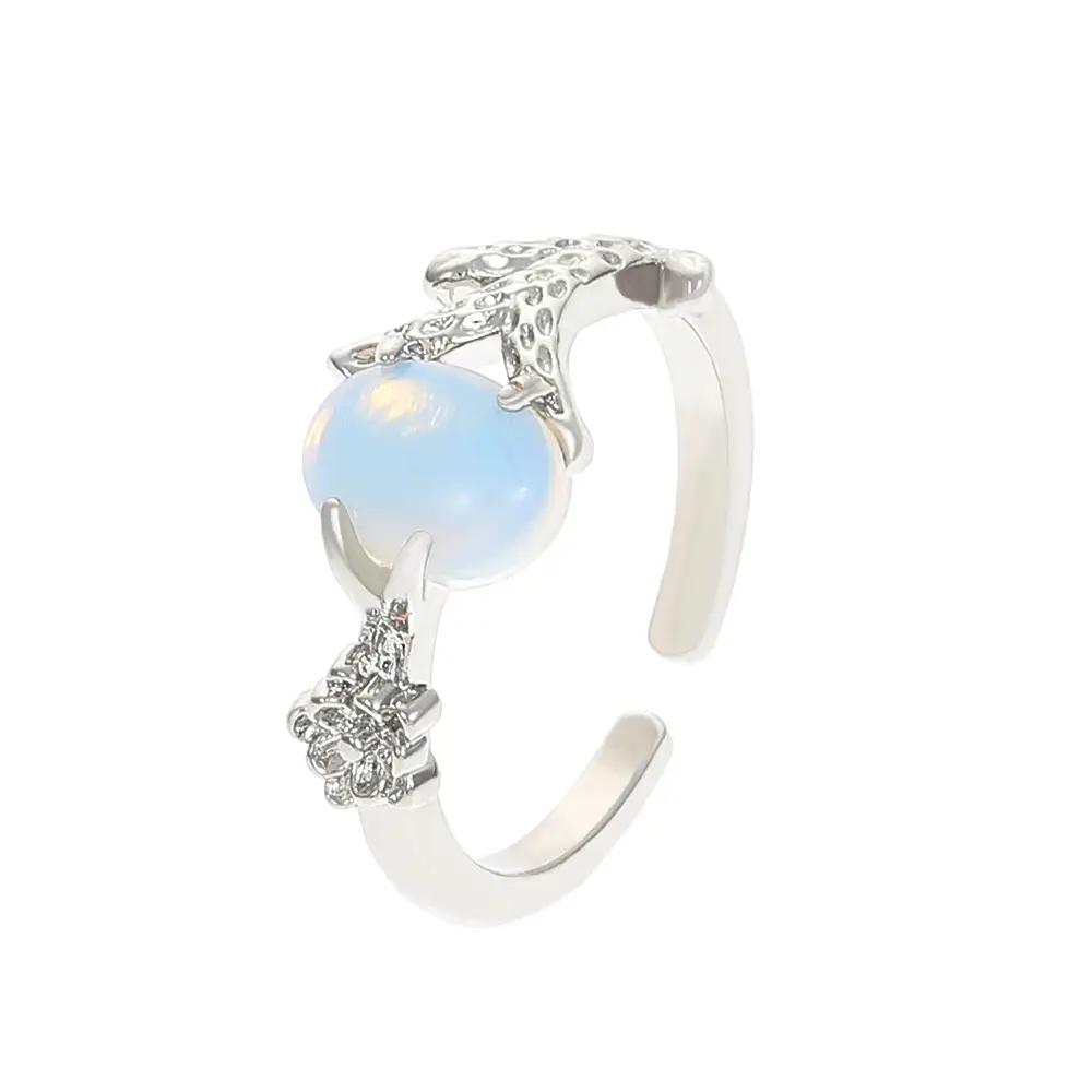Bow Design Open Finger Ring for Women Silver - Image 183