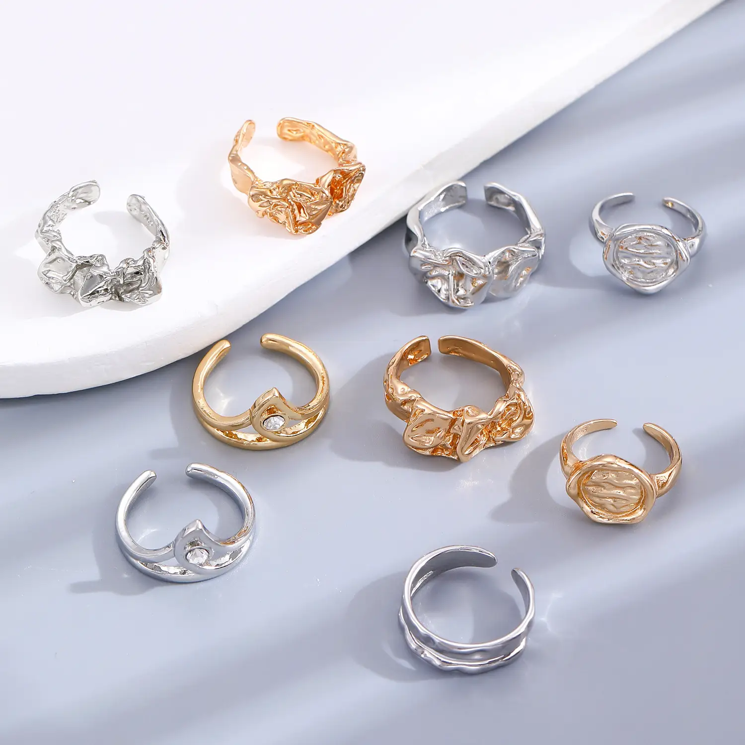 Bow Design Open Finger Ring for Women Silver — feature 20