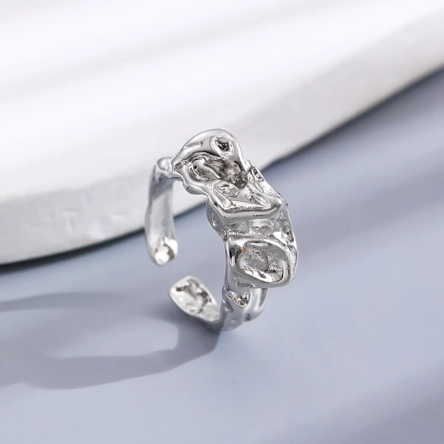 Bow Design Open Finger Ring for Women Silver - Image 102
