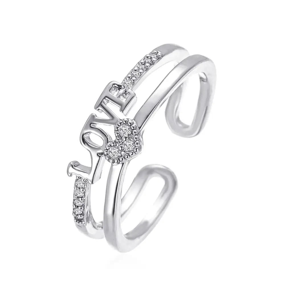 Bow Design Open Finger Ring for Women Silver - Image 116