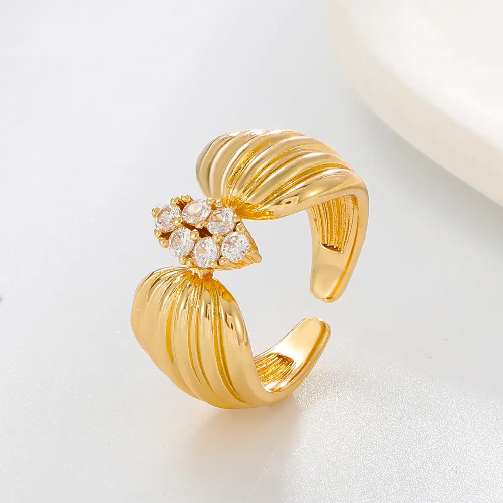 Bow Design Open Finger Ring for Women Silver - Image 121