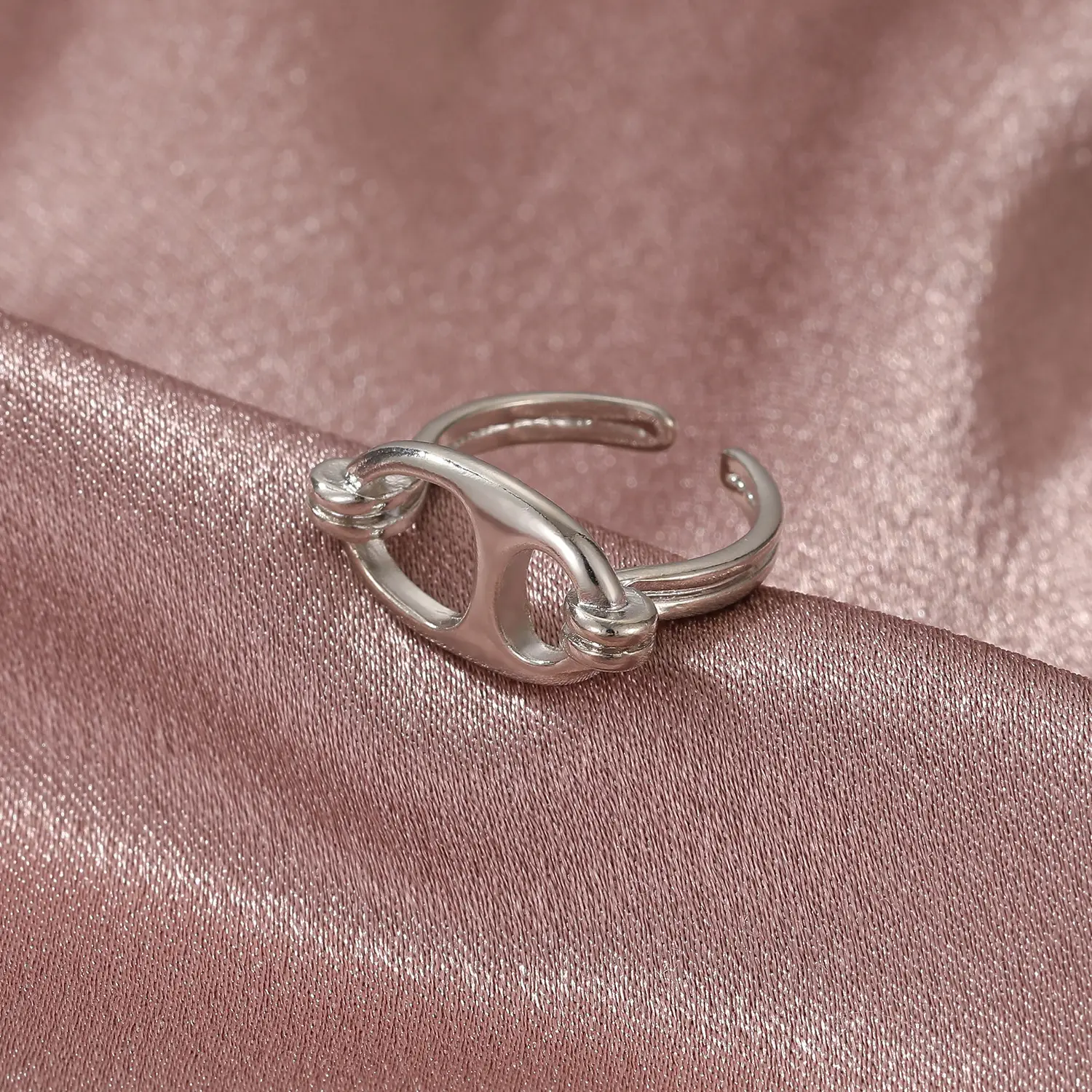 Bow Design Open Finger Ring for Women Silver - Image 123