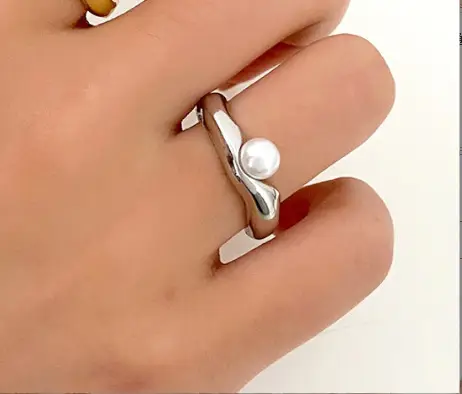 Bow Design Open Finger Ring for Women Silver - Image 124