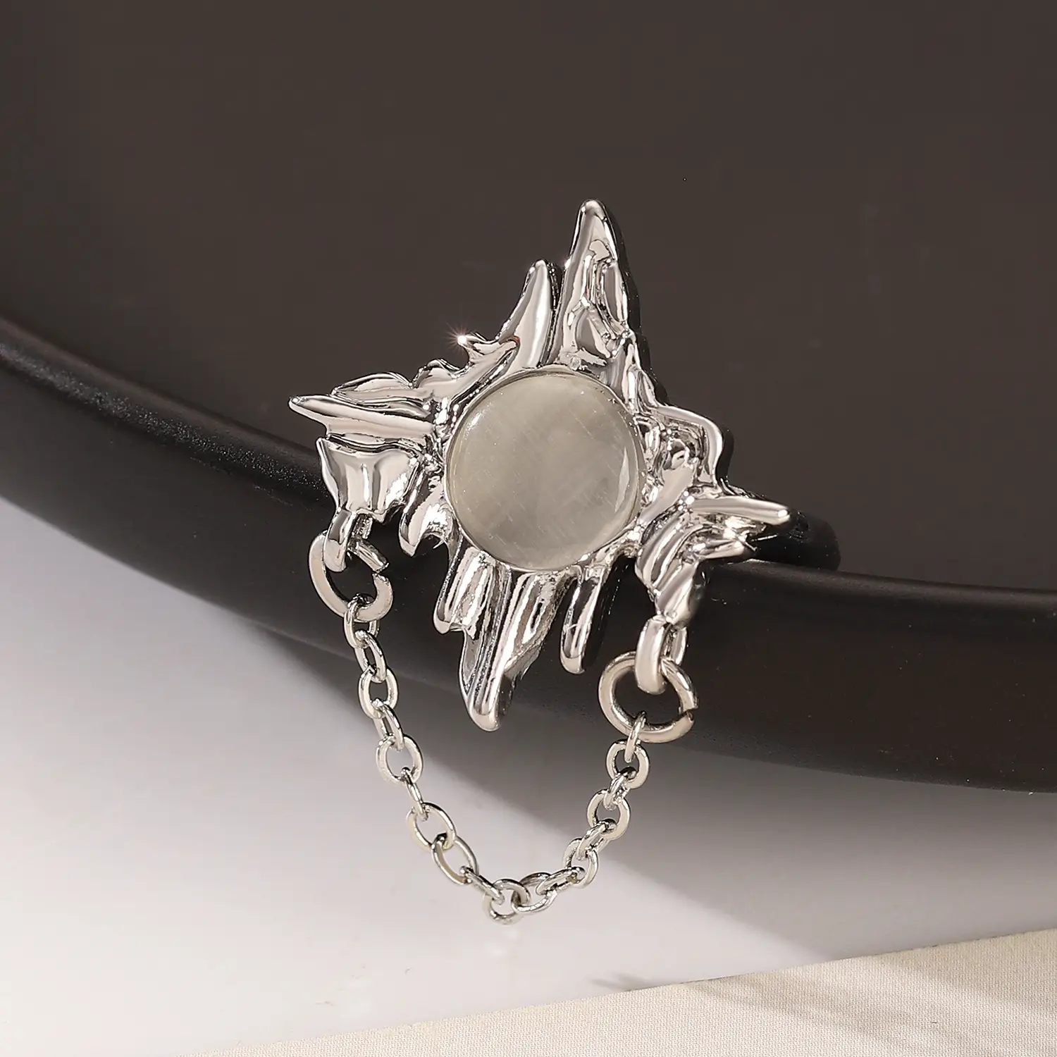Bow Design Open Finger Ring for Women Silver - Image 132