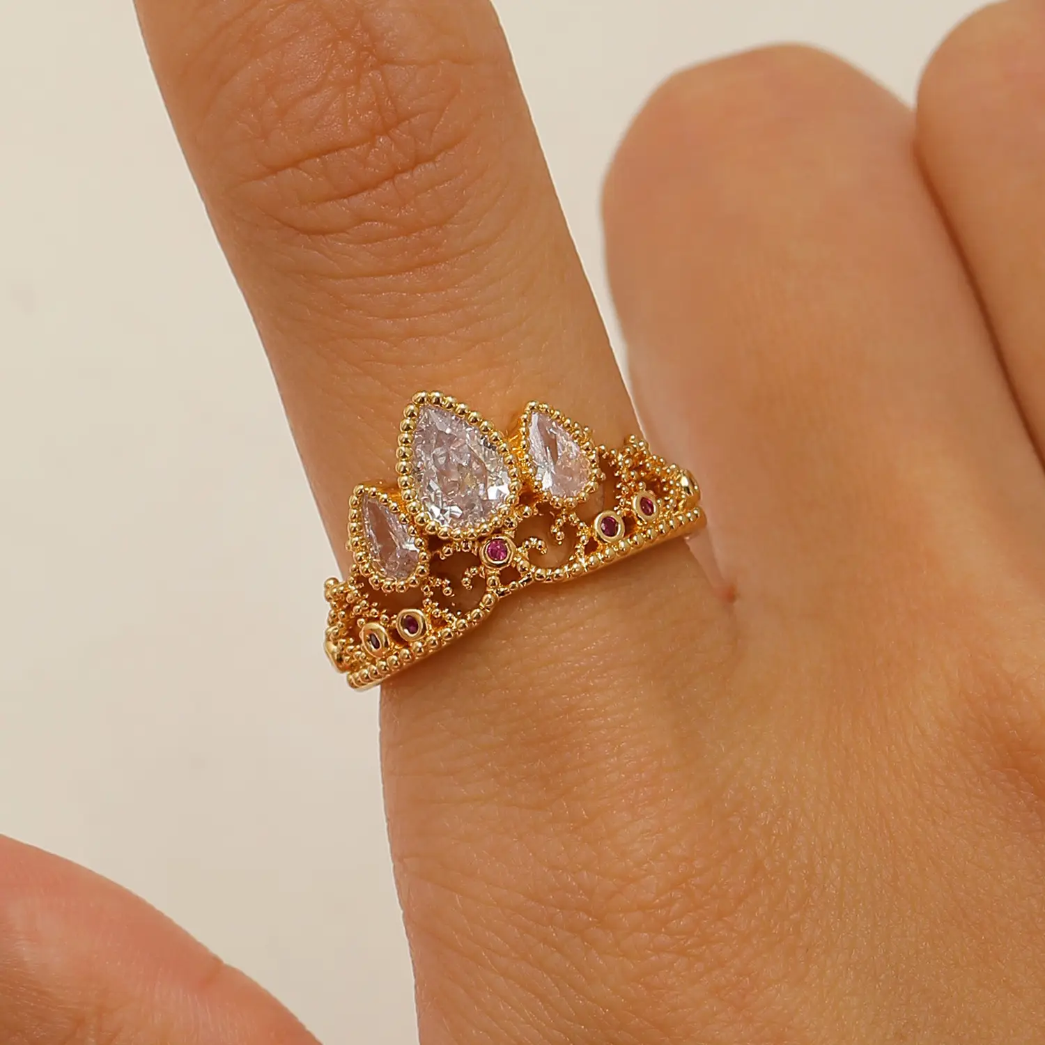 Bow Design Open Finger Ring for Women Silver - Image 156