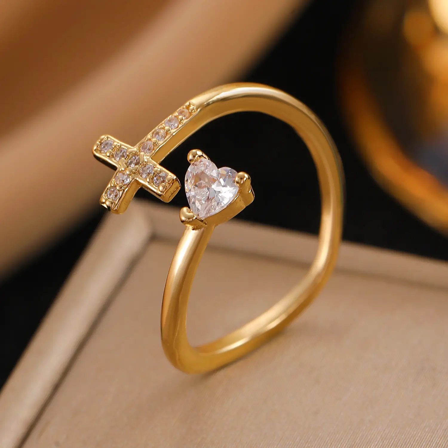 Bow Design Open Finger Ring for Women Silver - Image 163