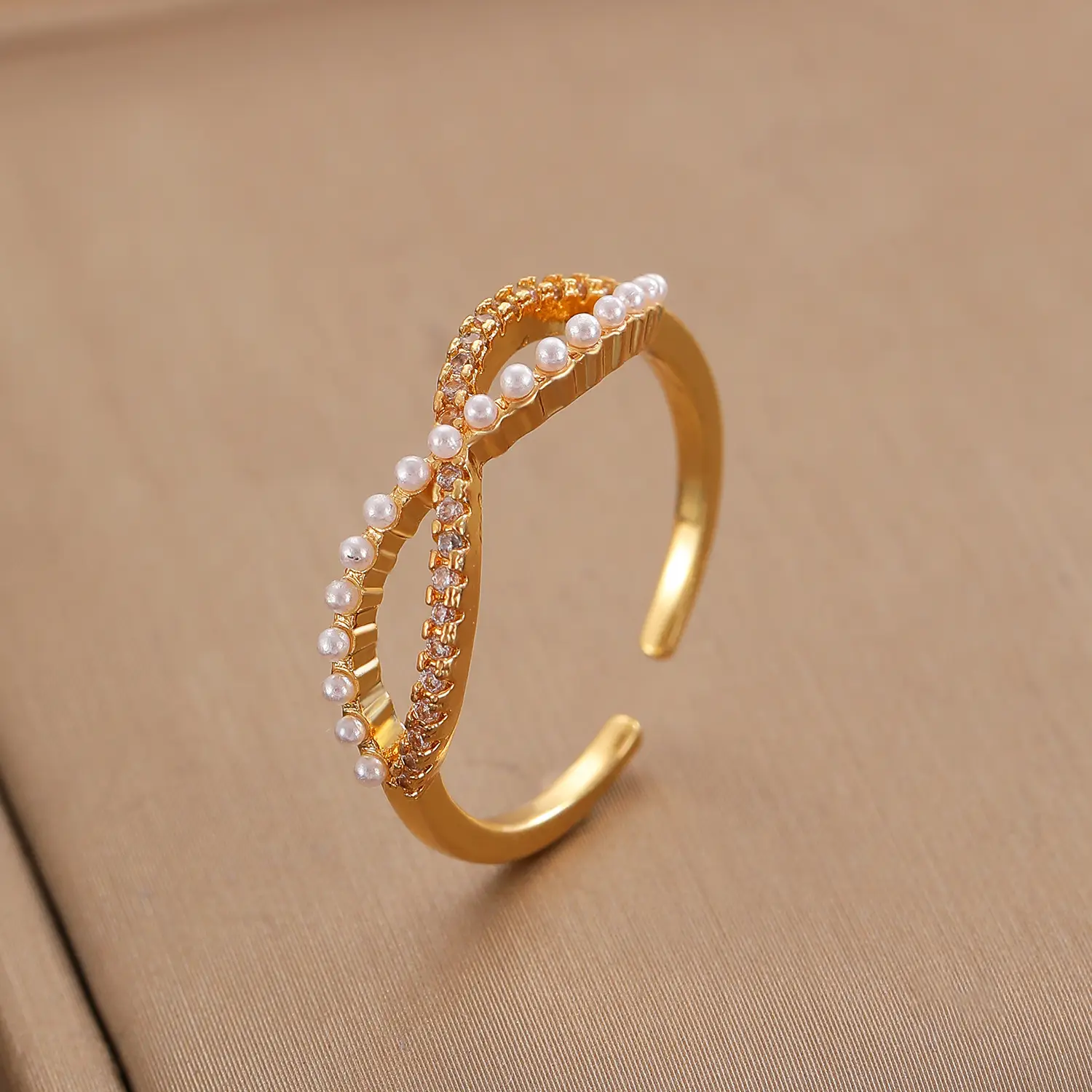 Bow Design Open Finger Ring for Women Silver - Image 173