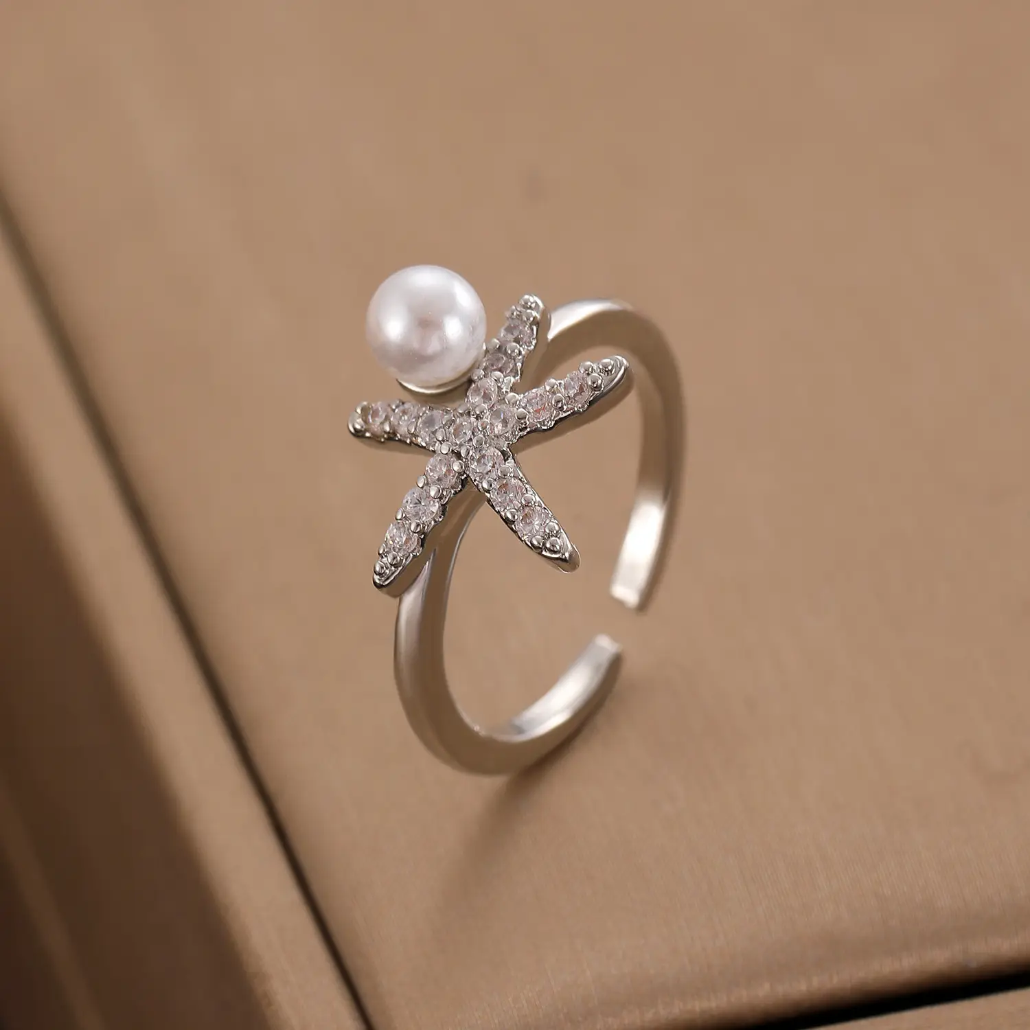 Bow Design Open Finger Ring for Women Silver - Image 176