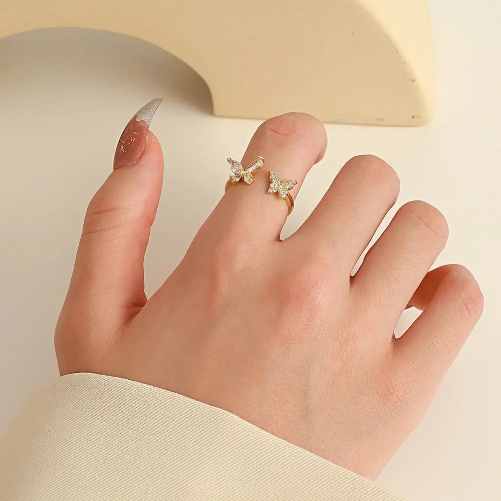 Bow Design Open Finger Ring for Women Silver - Image 21