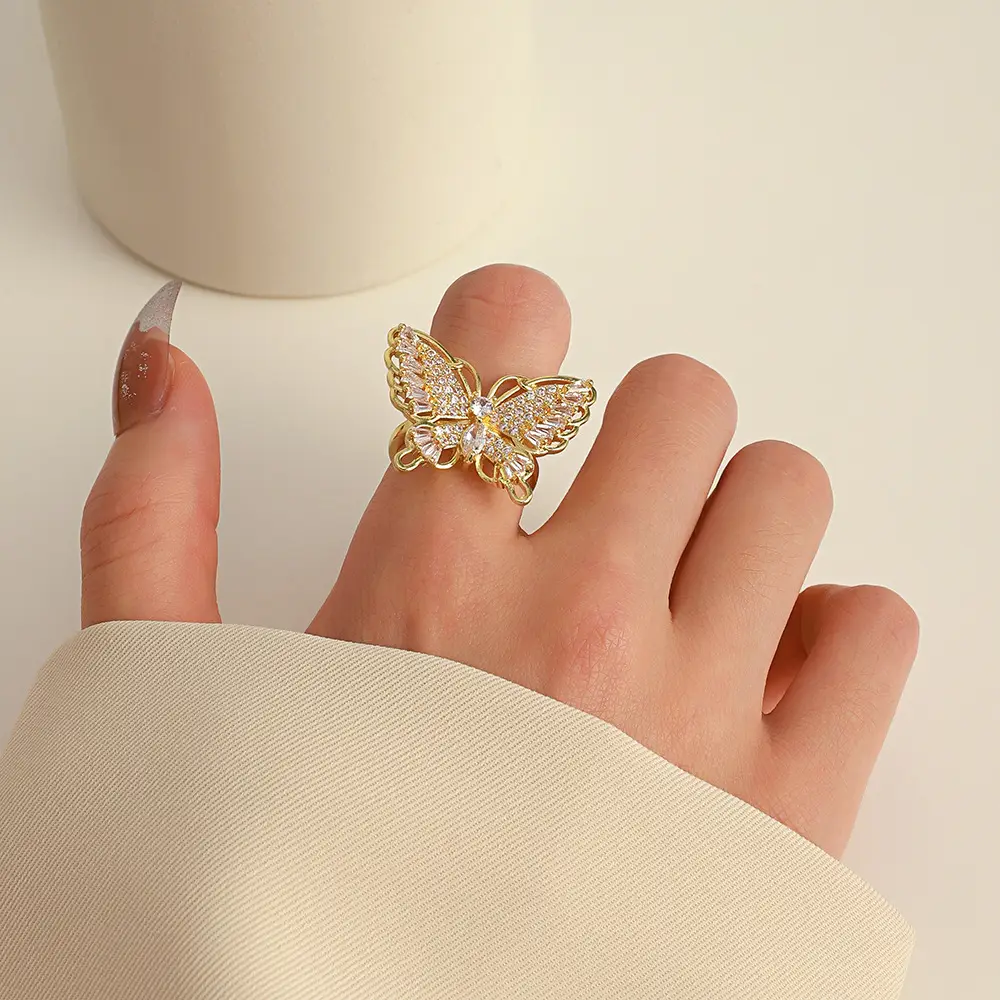 Bow Design Open Finger Ring for Women Silver - Image 22