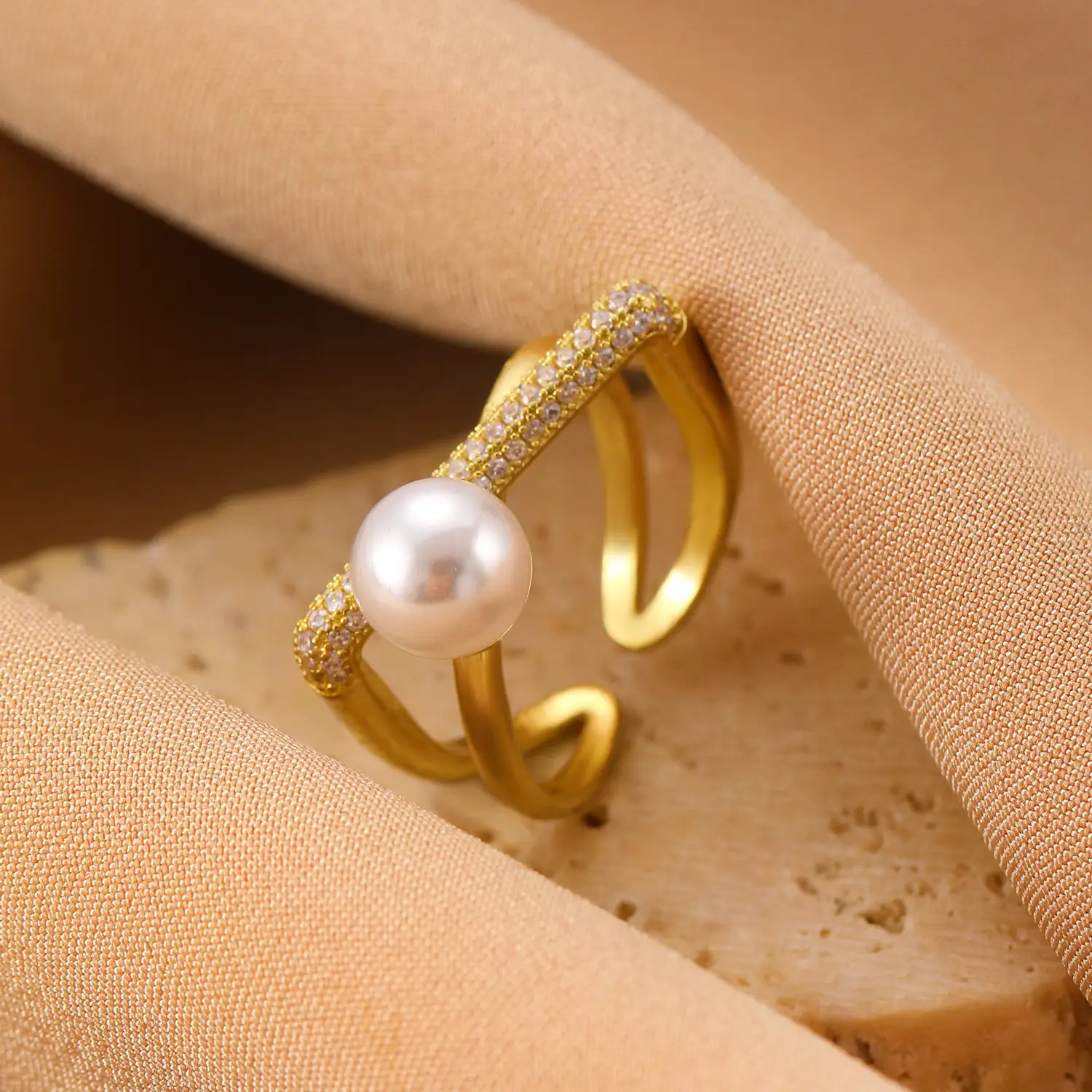 Bow Design Open Finger Ring for Women Silver - Image 36