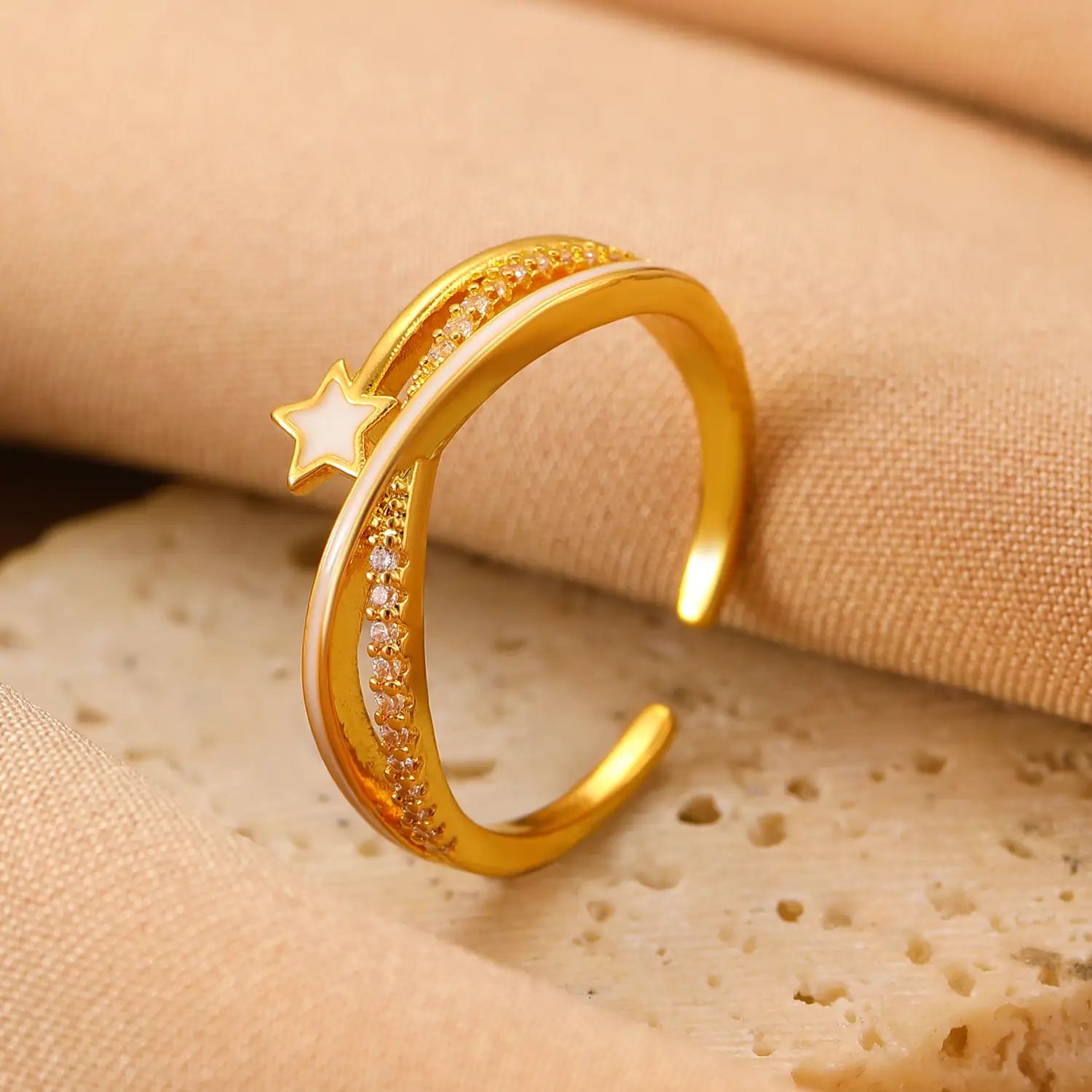 Bow Design Open Finger Ring for Women Silver - Image 68