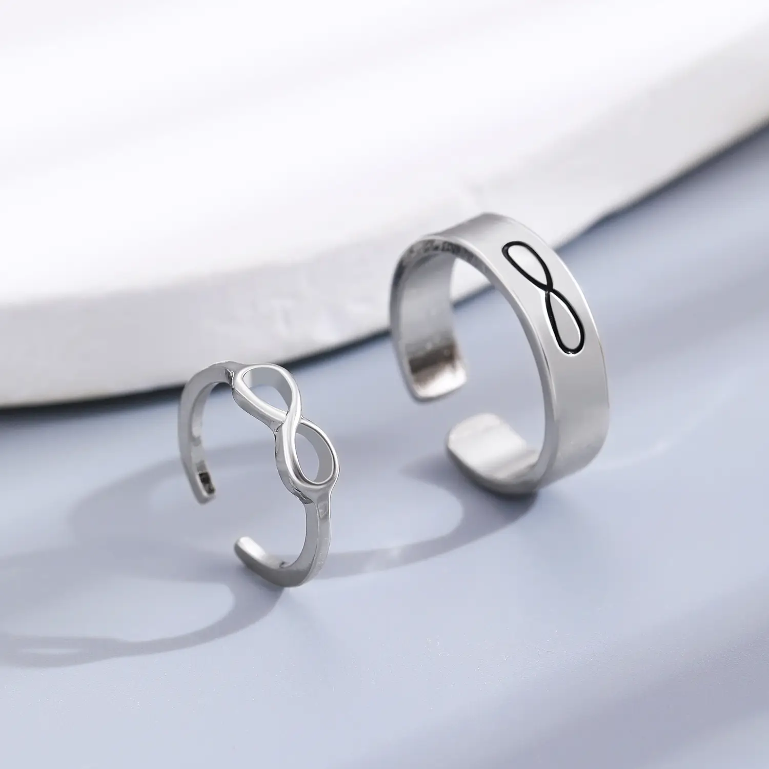 Bow Design Open Finger Ring for Women Silver - Image 7