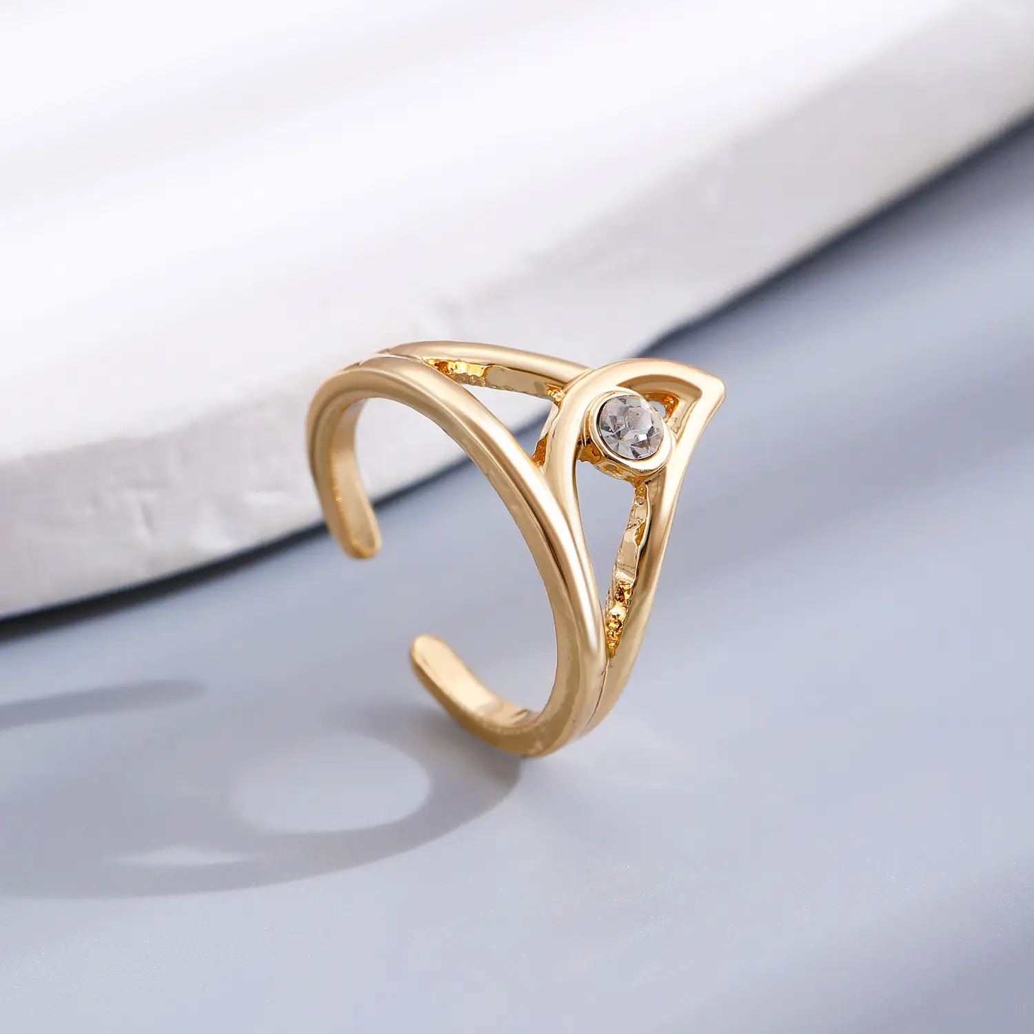 Bow Design Open Finger Ring for Women Silver - Image 74