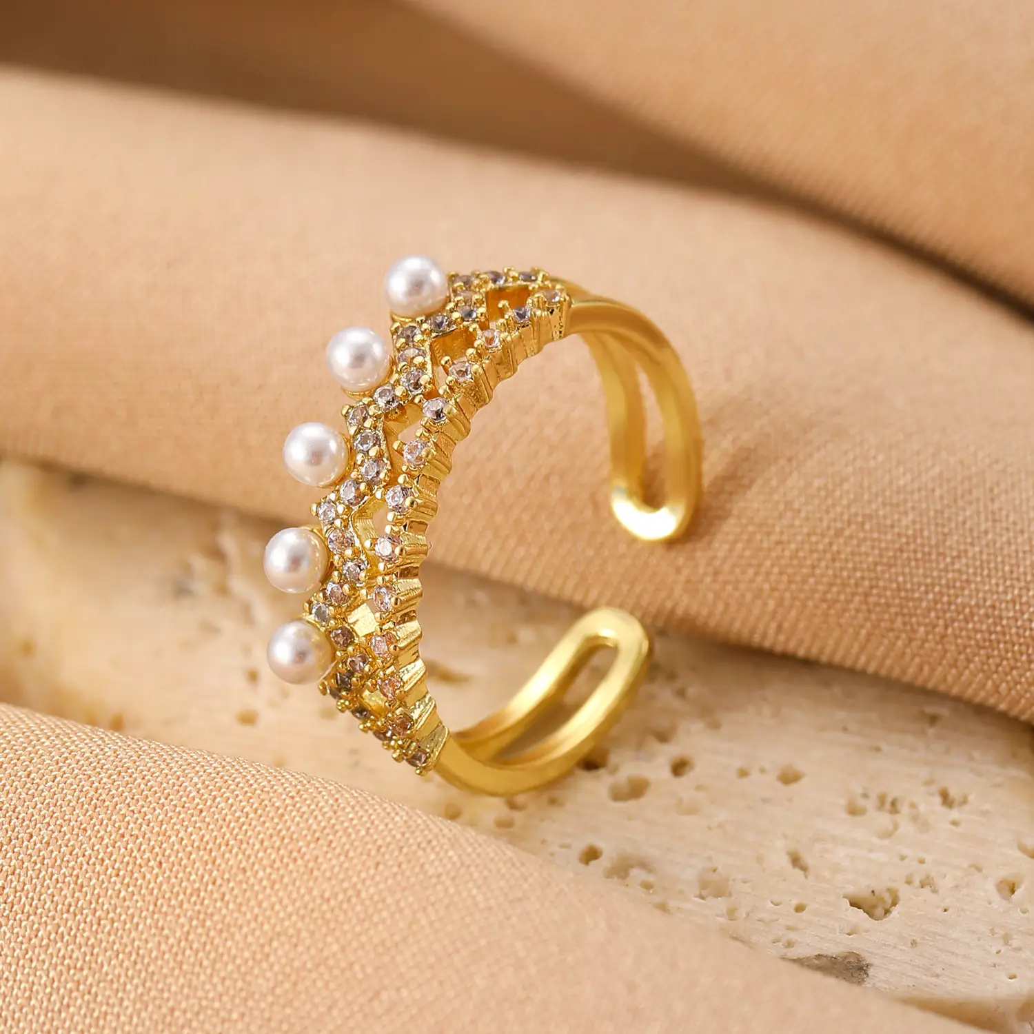 Bow Design Open Finger Ring for Women Silver - Image 81