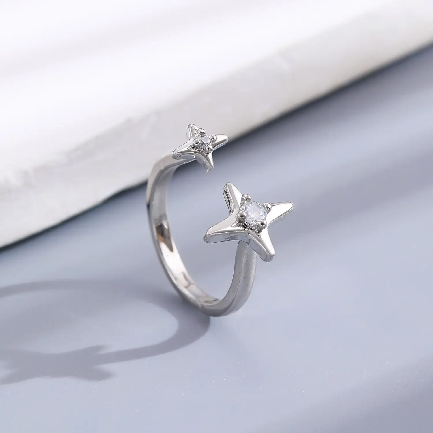 Bow Design Open Finger Ring for Women Silver - Image 90