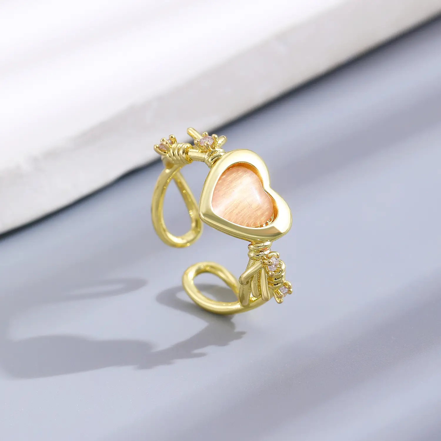 Bow Design Open Finger Ring for Women Silver - Image 95