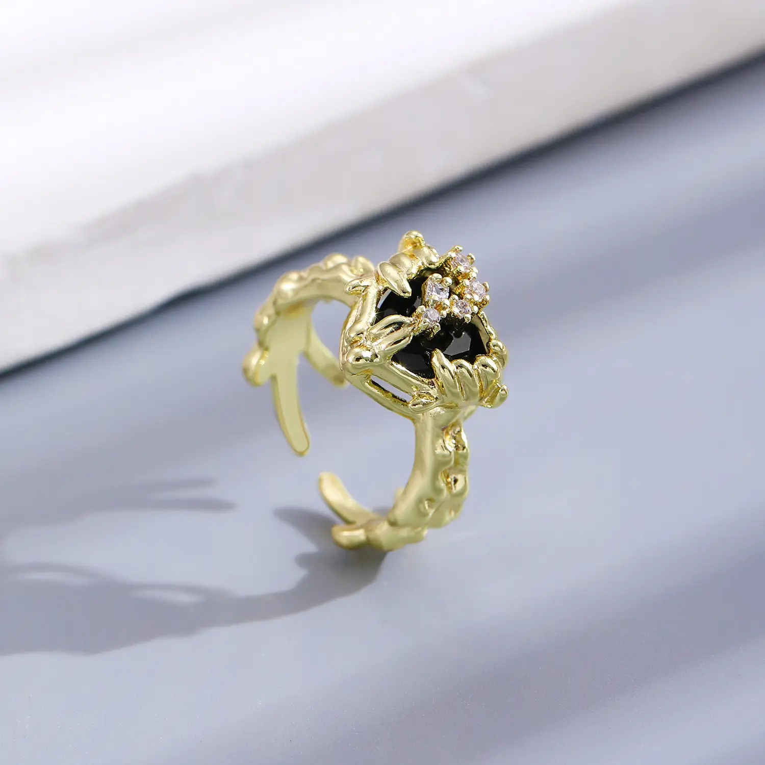 Bow Design Open Finger Ring for Women Silver - Image 97
