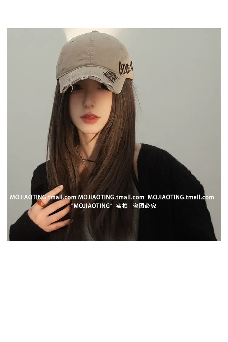 Women Baseball Cap with Letter Embroidery Summer Sunshade — feature 23