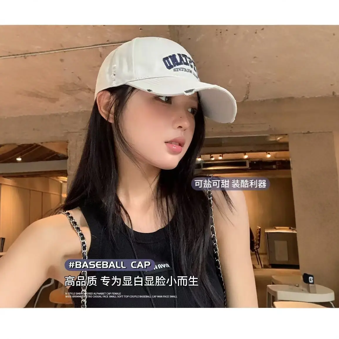American Retro Baseball Cap for Girls Summer Sunshade Cap - Image 10