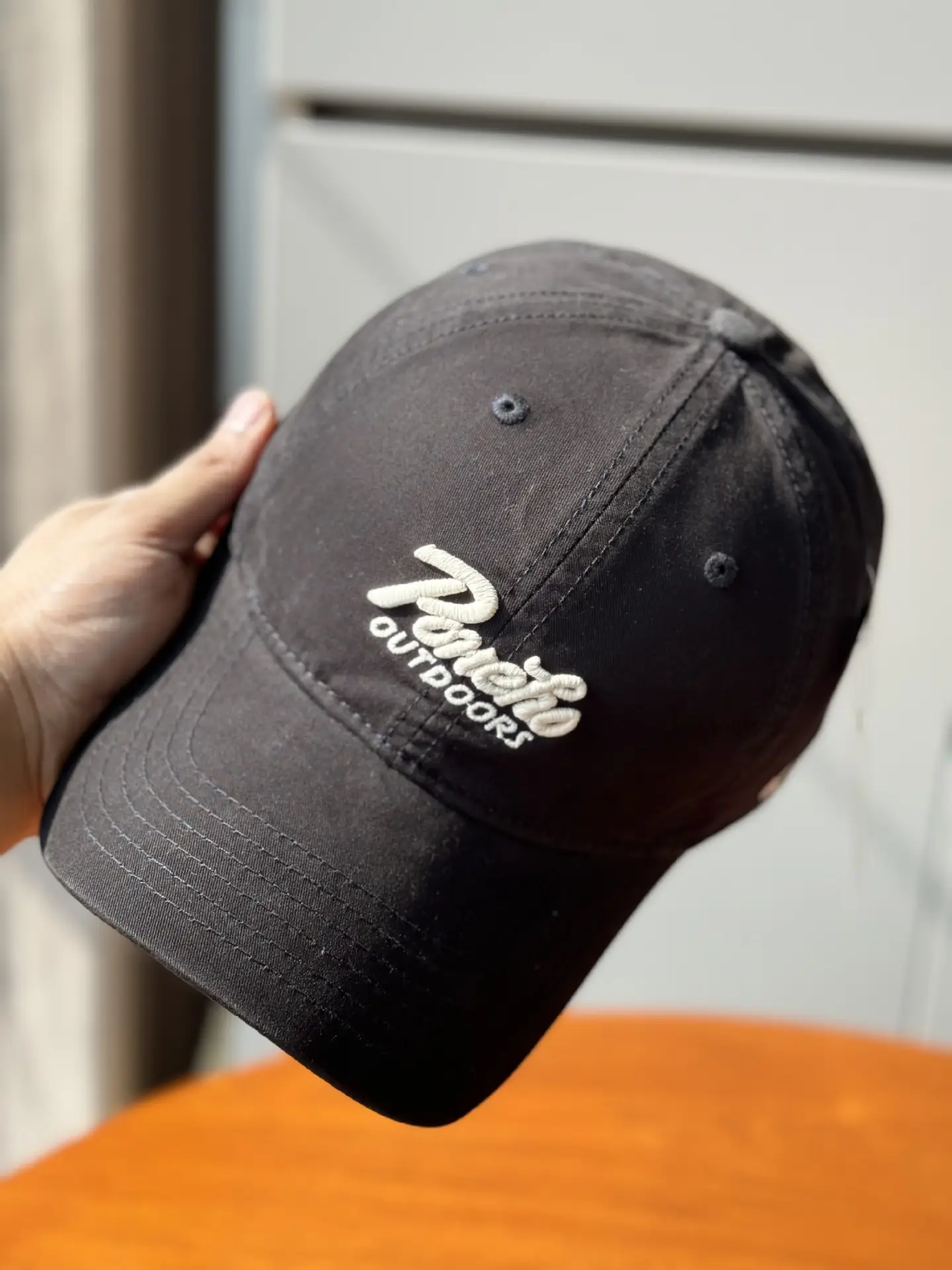 Women Blue Embroidered Baseball Cap "Belle & Brothers" Logo — feature 10