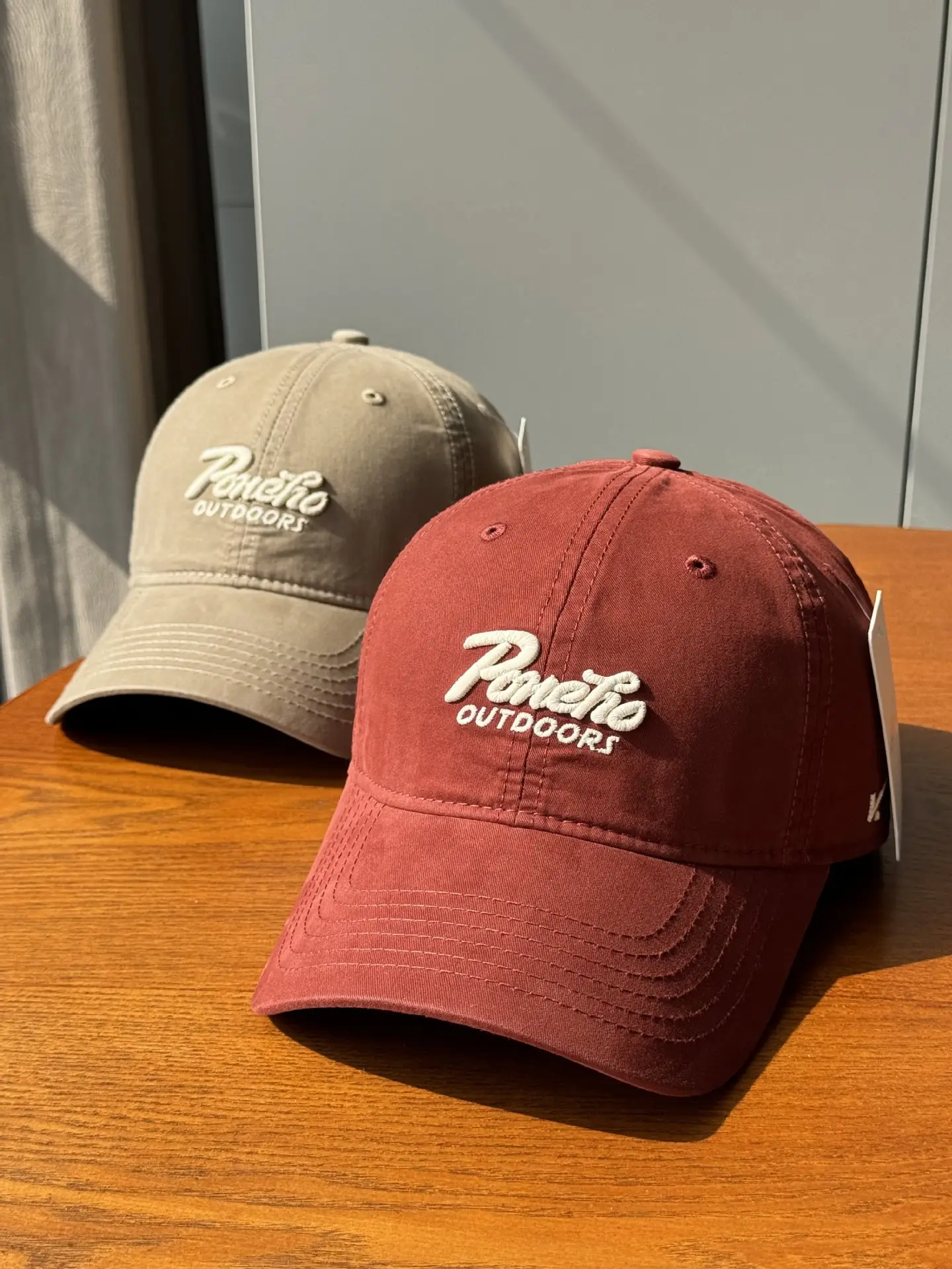 Women Blue Embroidered Baseball Cap "Belle & Brothers" Logo — feature 2