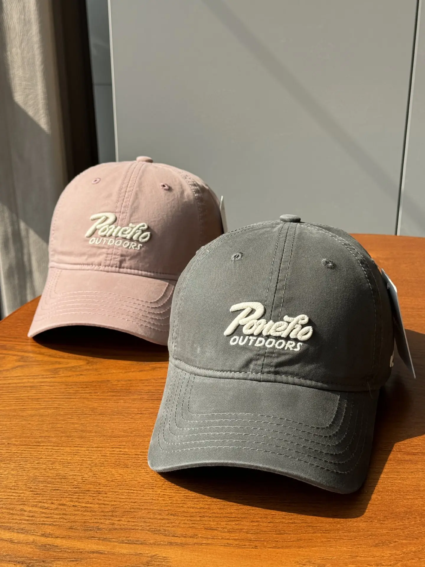 Women Blue Embroidered Baseball Cap "Belle & Brothers" Logo — feature 3