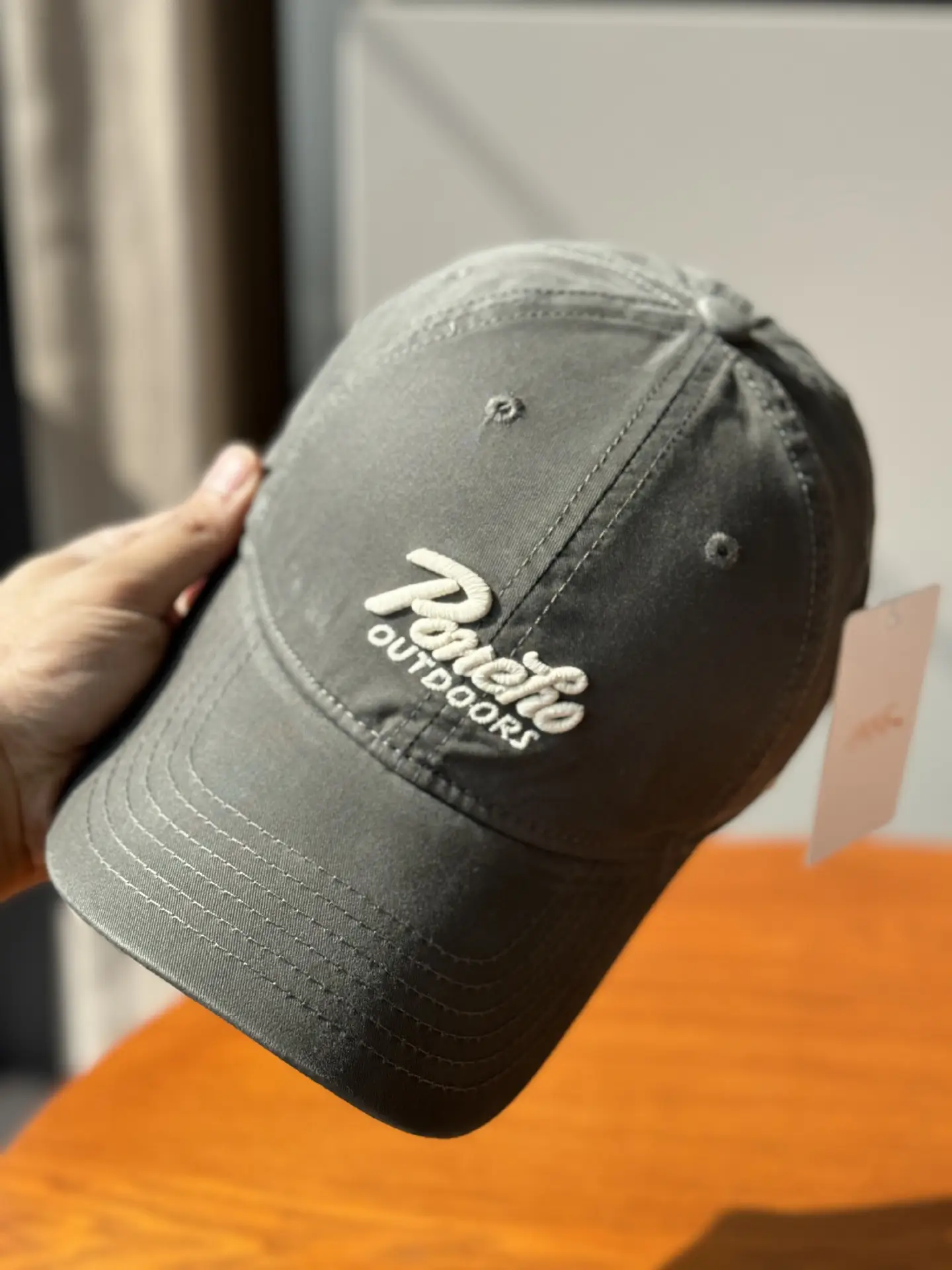 Women Blue Embroidered Baseball Cap "Belle & Brothers" Logo — feature 5