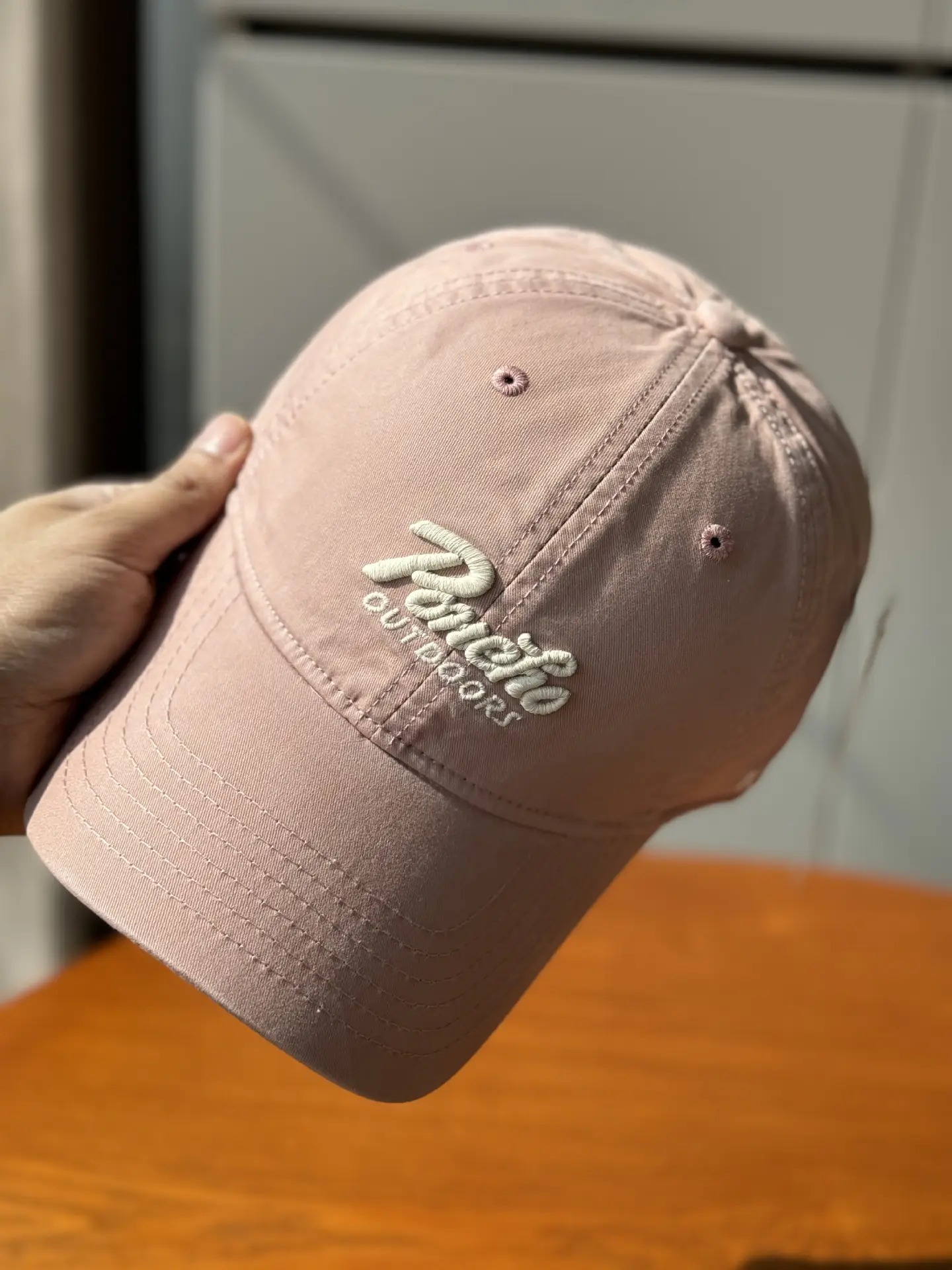 Women Blue Embroidered Baseball Cap "Belle & Brothers" Logo — feature 6