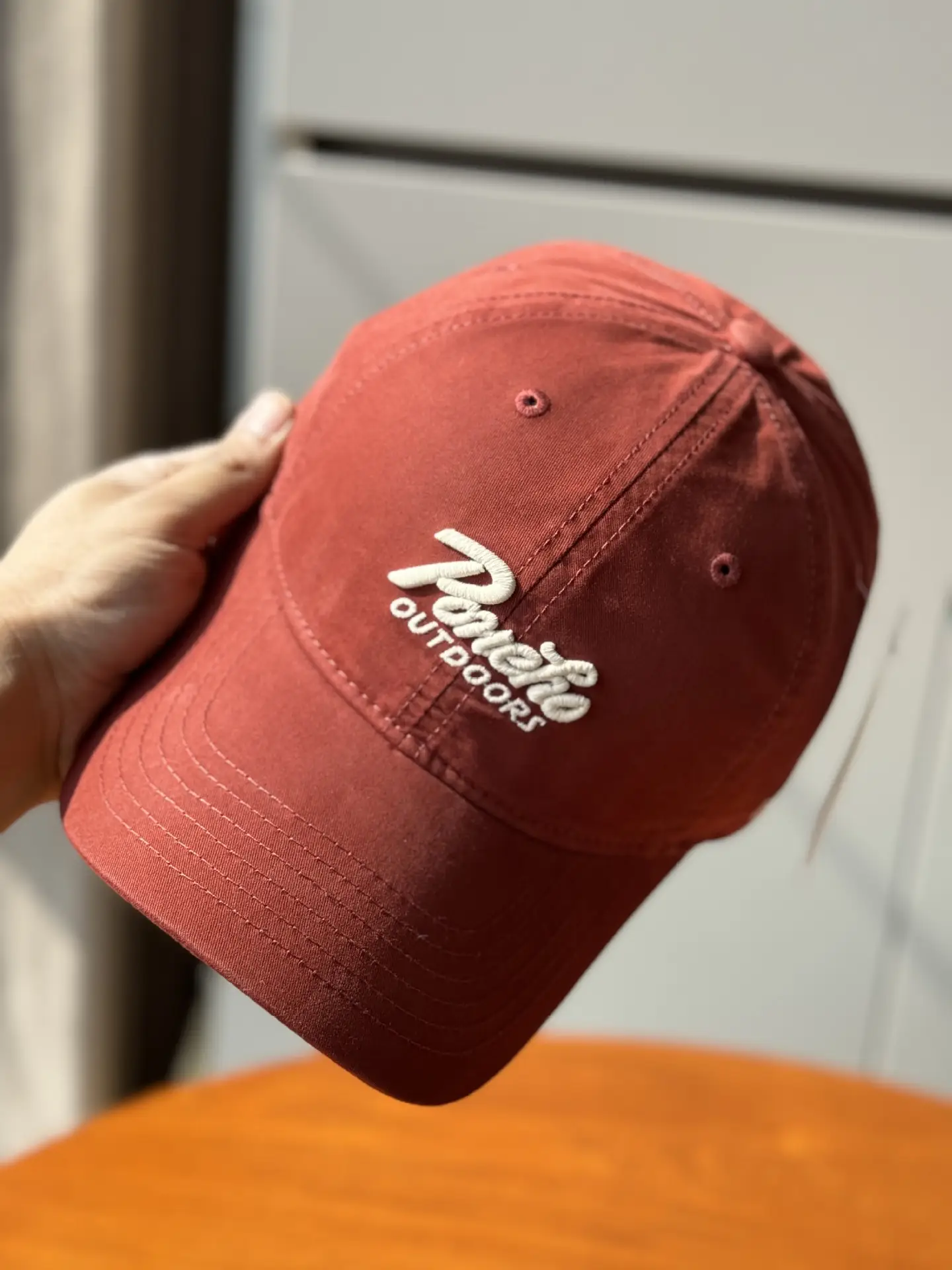 Women Blue Embroidered Baseball Cap "Belle & Brothers" Logo — feature 9