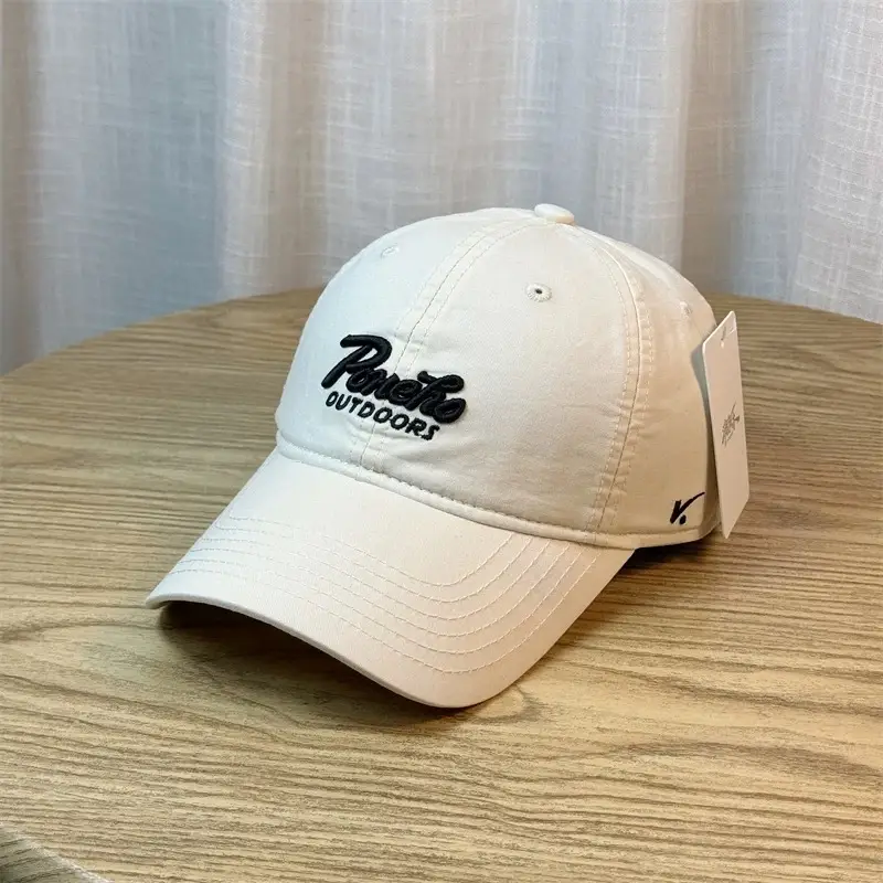 Women Blue Embroidered Baseball Cap "Belle & Brothers" Logo - Image 2