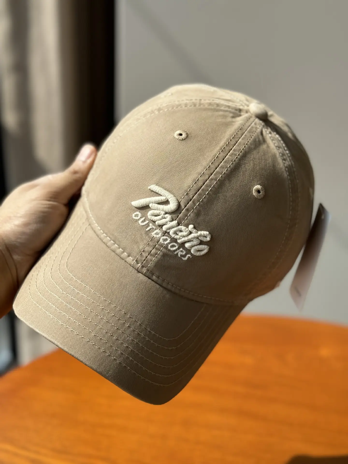 Women Blue Embroidered Baseball Cap "Belle & Brothers" Logo - Image 4