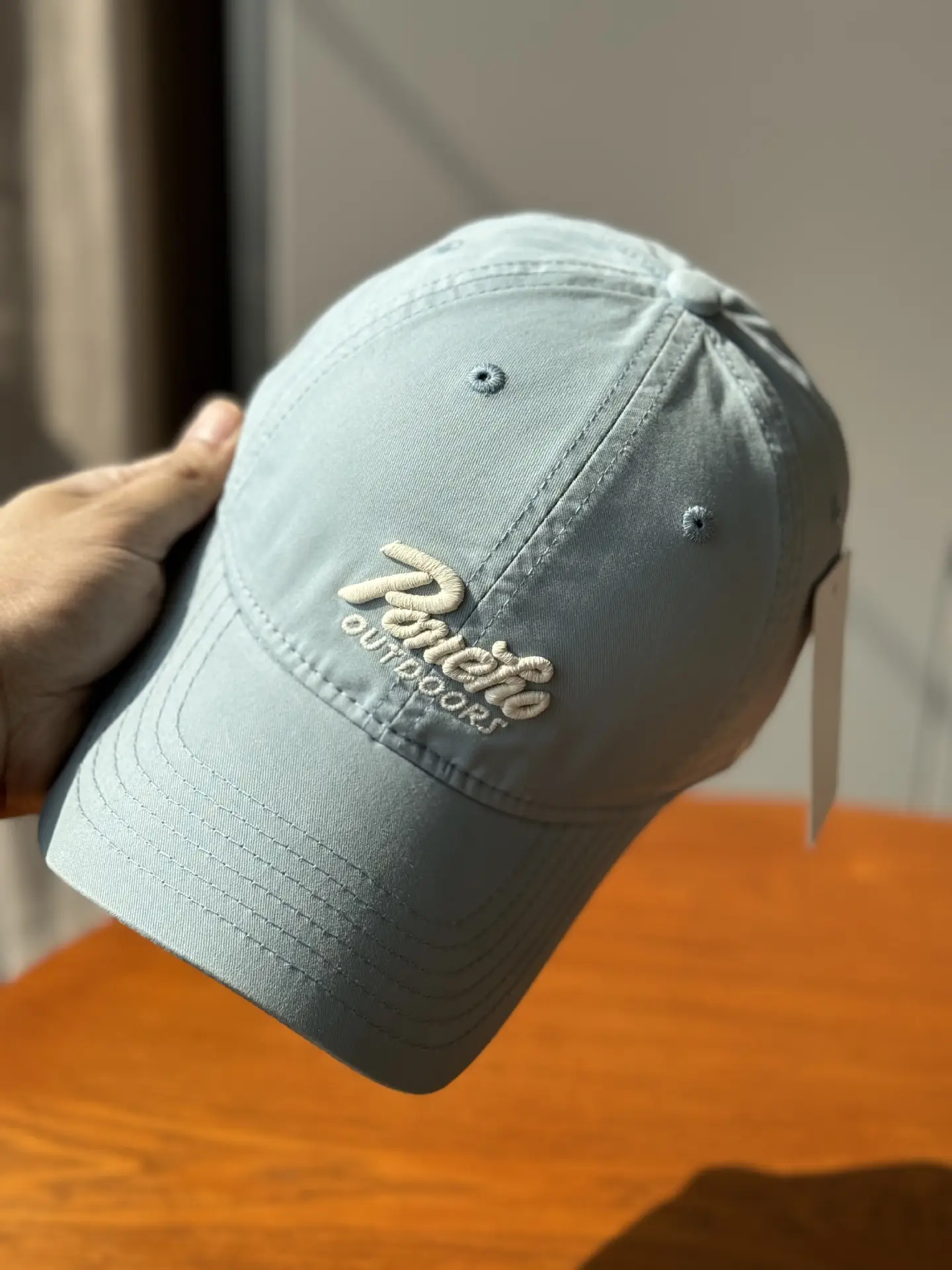 Women Blue Embroidered Baseball Cap "Belle & Brothers" Logo - Image 6