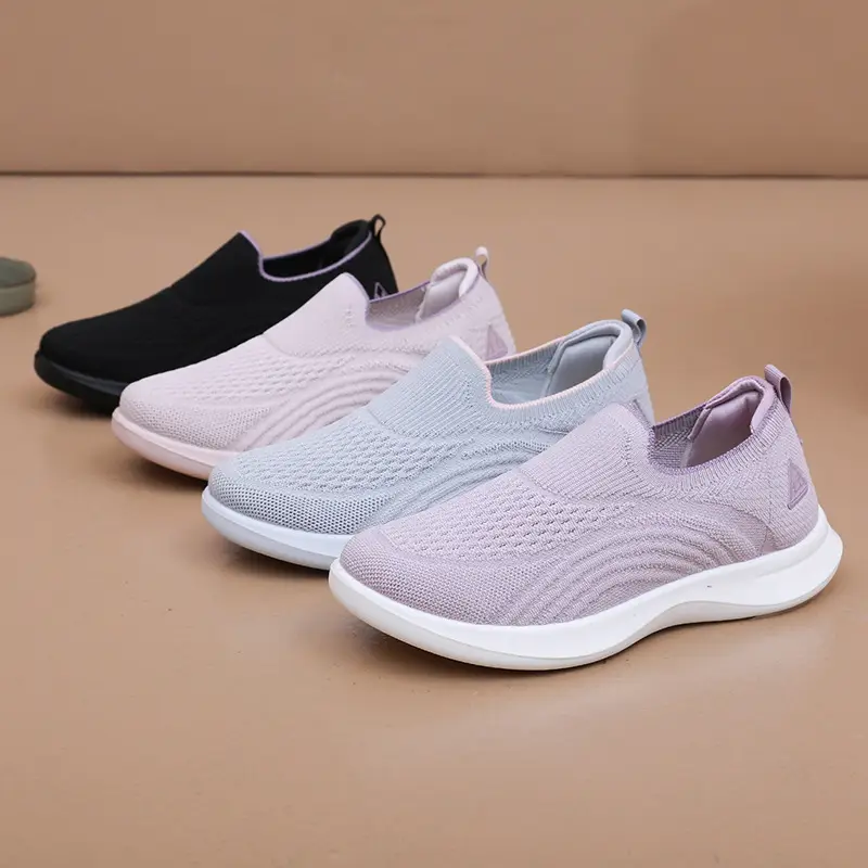 Women's Shoes 2025 Spring New Slip-On Women's Shoes Casual Walking Shoes Soft-Soled Mom Shoes Fashionable Sports Shoes for Women - Image 7