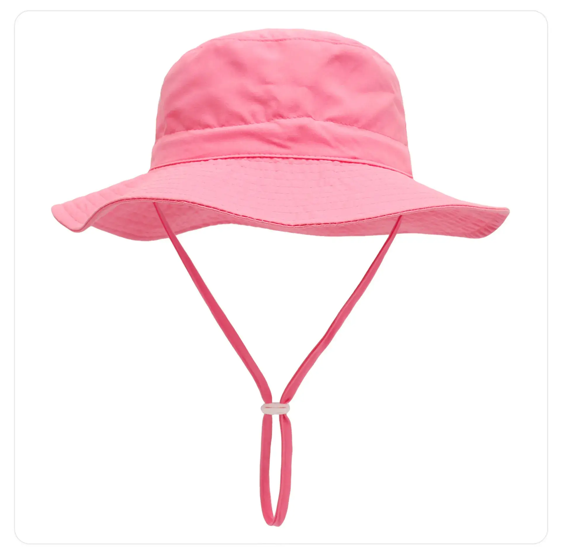 Light Green Kids Sun Hat with Adjustable Tie — feature 23