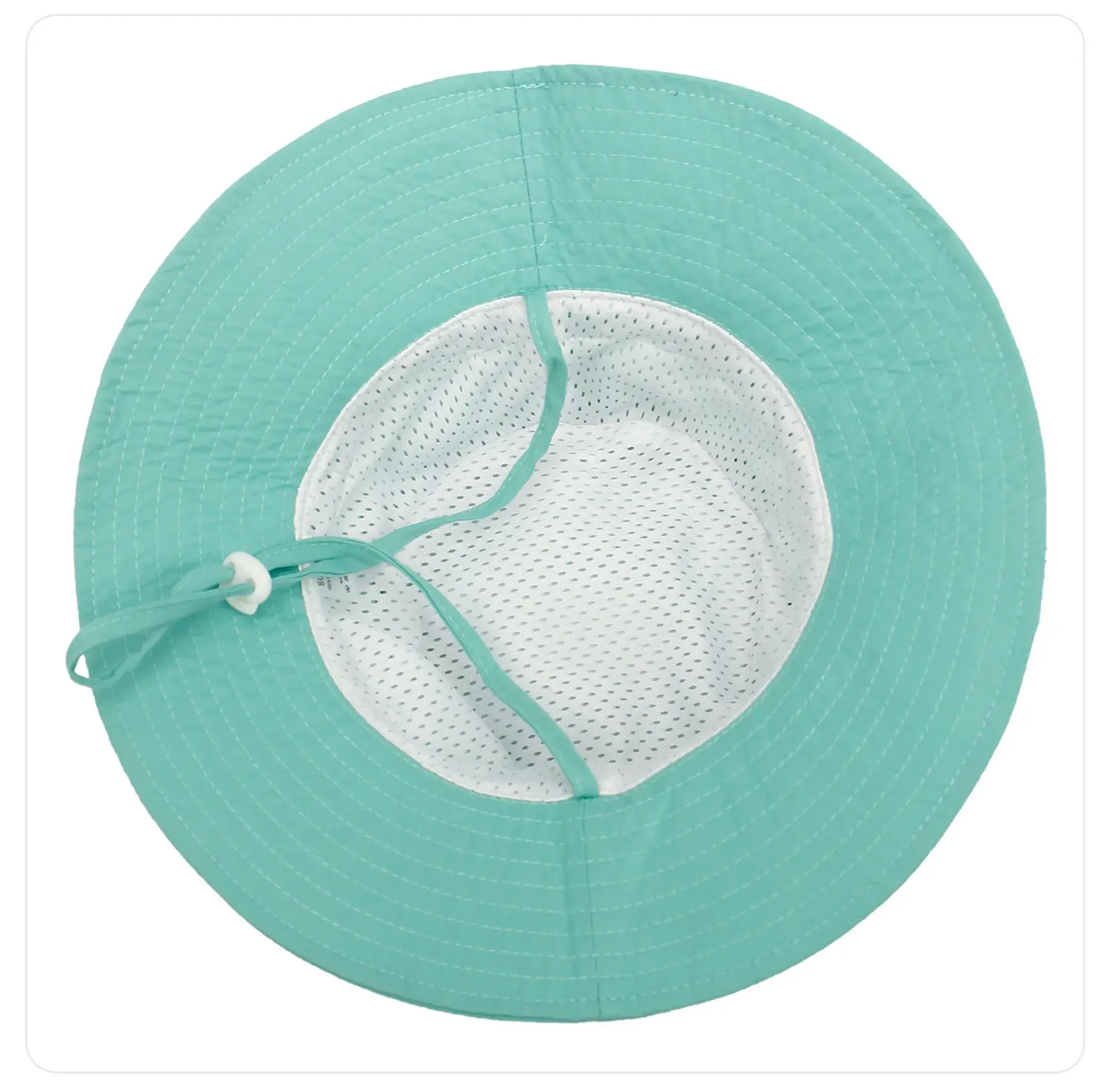 Light Green Kids Sun Hat with Adjustable Tie — feature 26