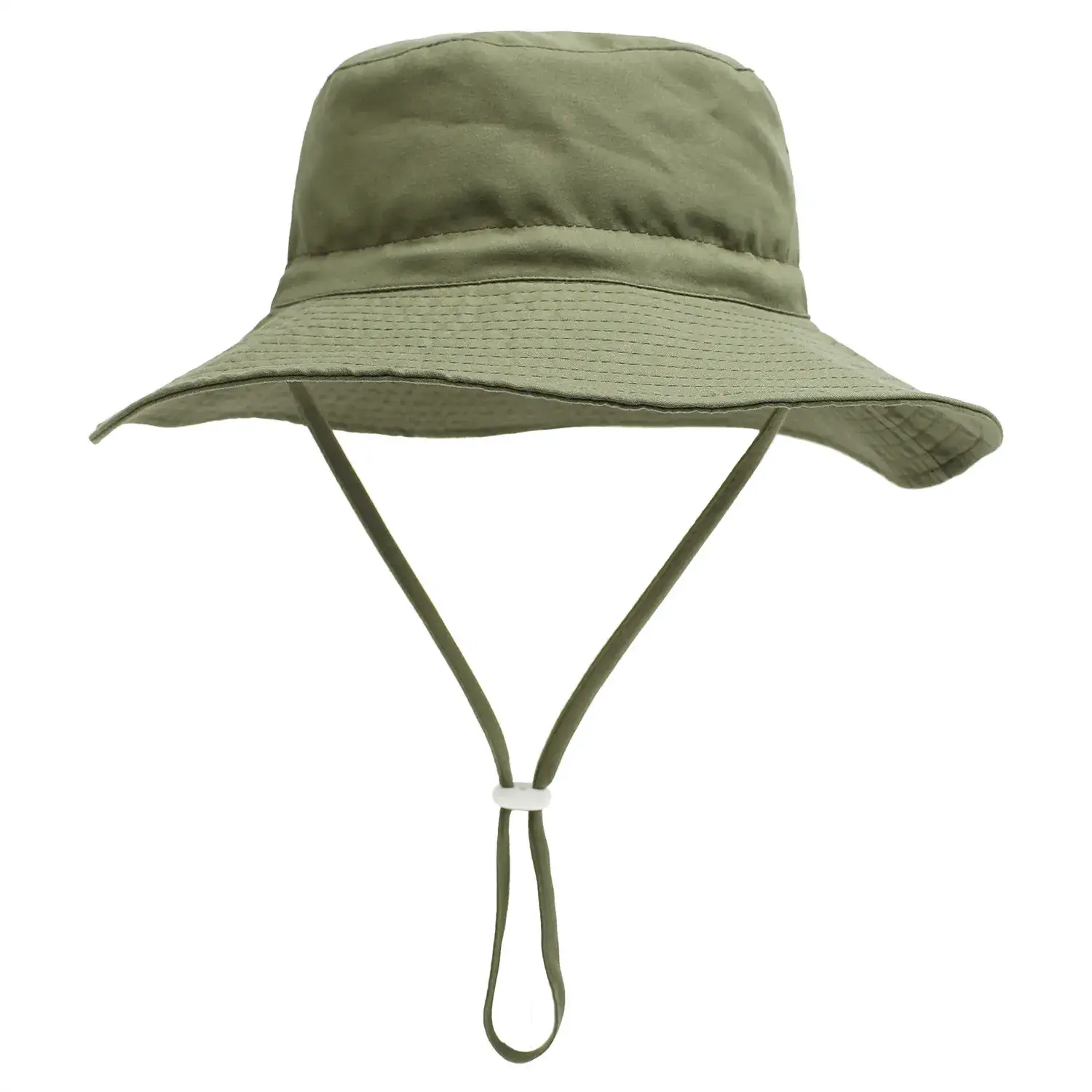 Light Green Kids Sun Hat with Adjustable Tie - Image 7