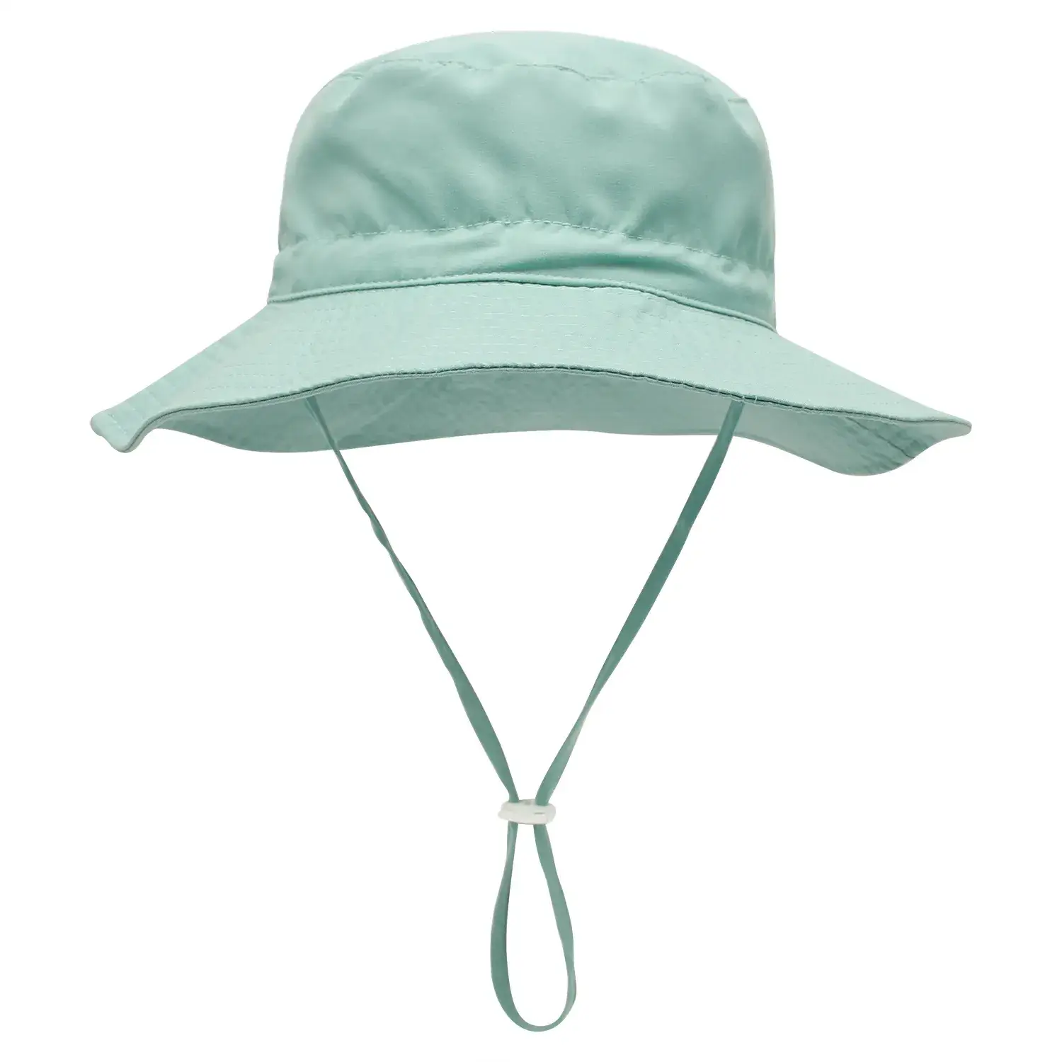 Light Green Kids Sun Hat with Adjustable Tie - Image 9