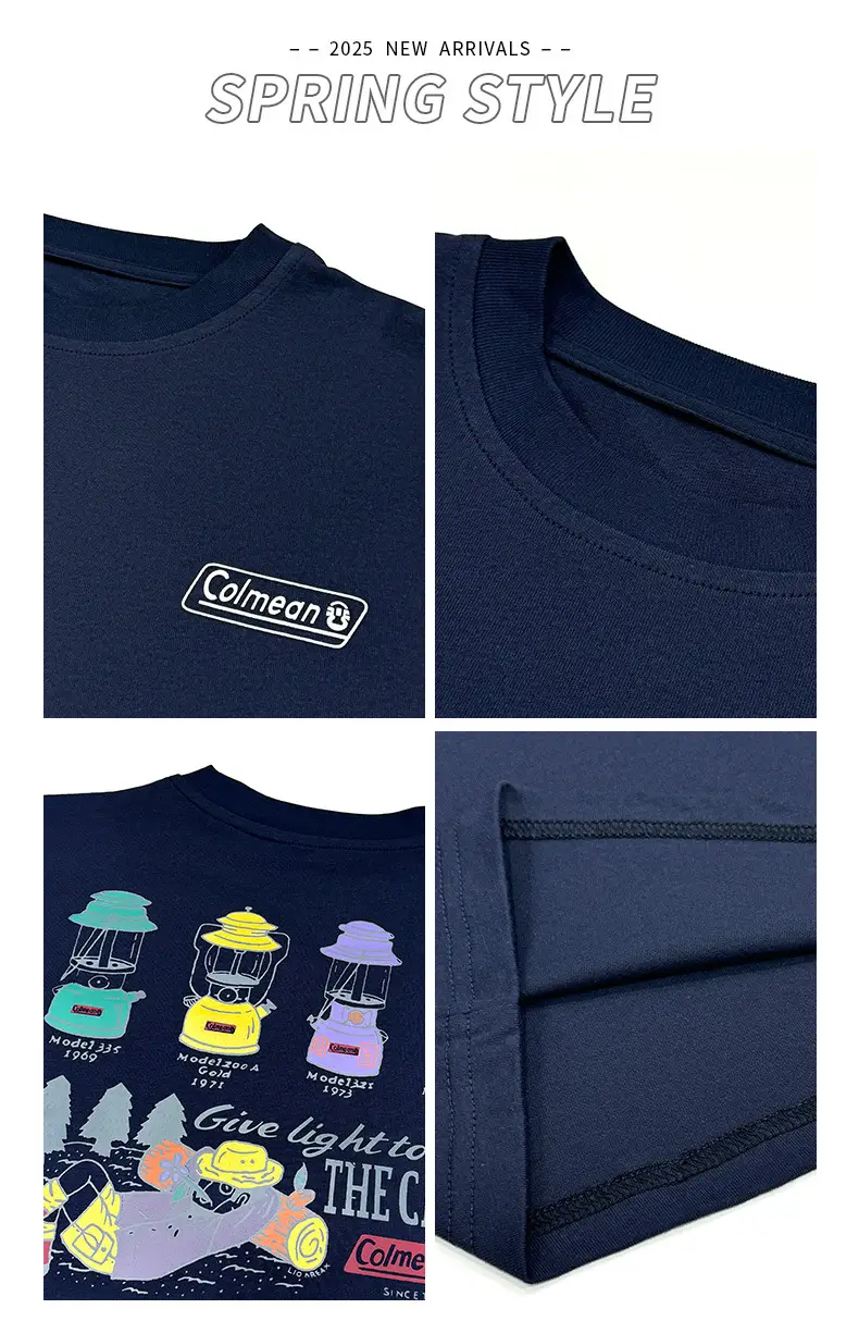 Kids Korean Print Long Sleeve T-Shirt Navy Blue — feature 2