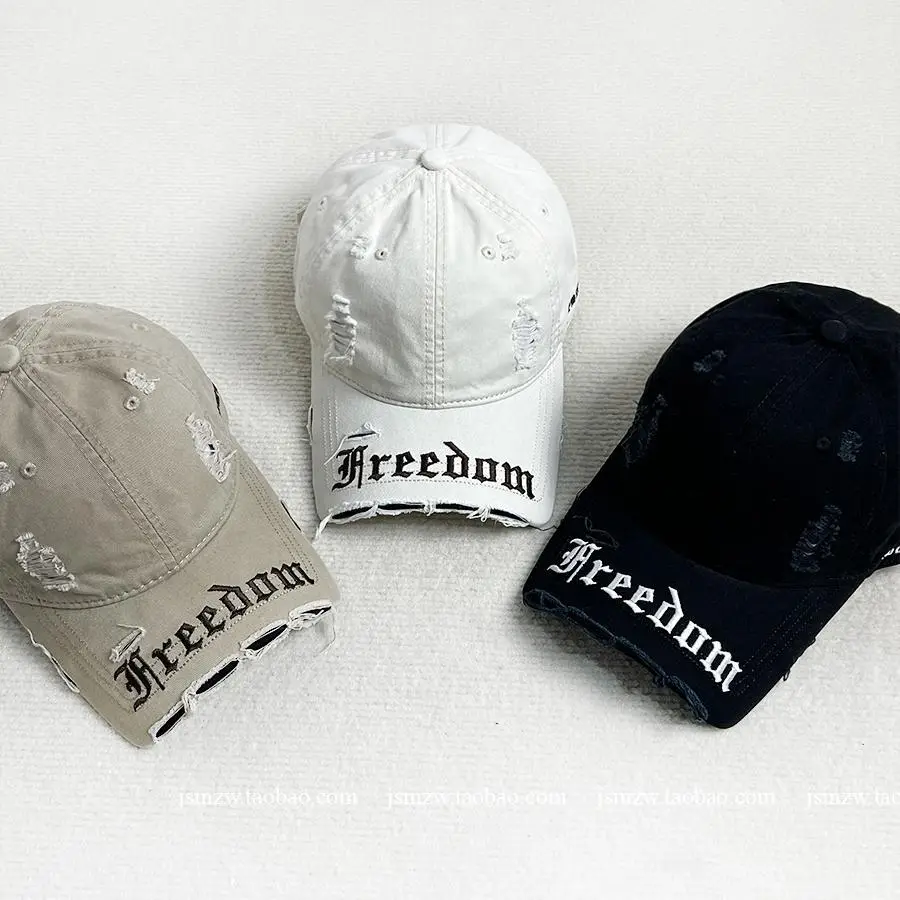 Women's Korean Style Brim Cap Navy Maroon Free Doom