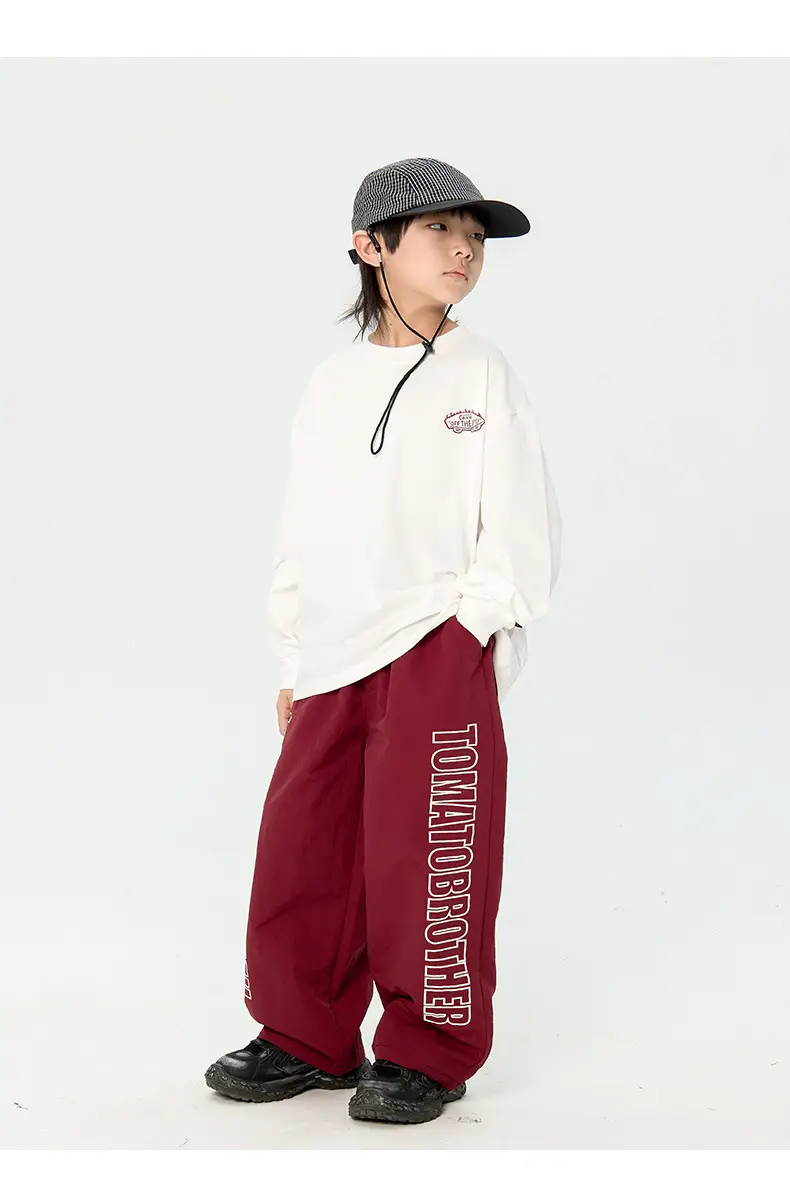 Kids Korean Print Long Sleeve T-Shirt Black Medium — feature 24