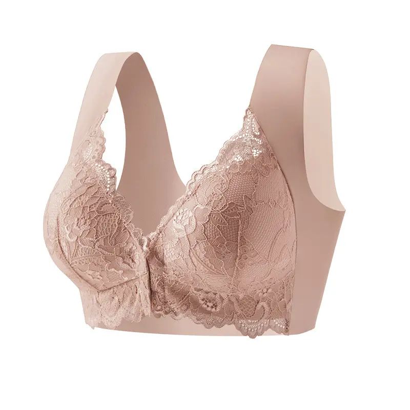 Lace Vests Bra Set for Women Fixed Cup Lace Design
